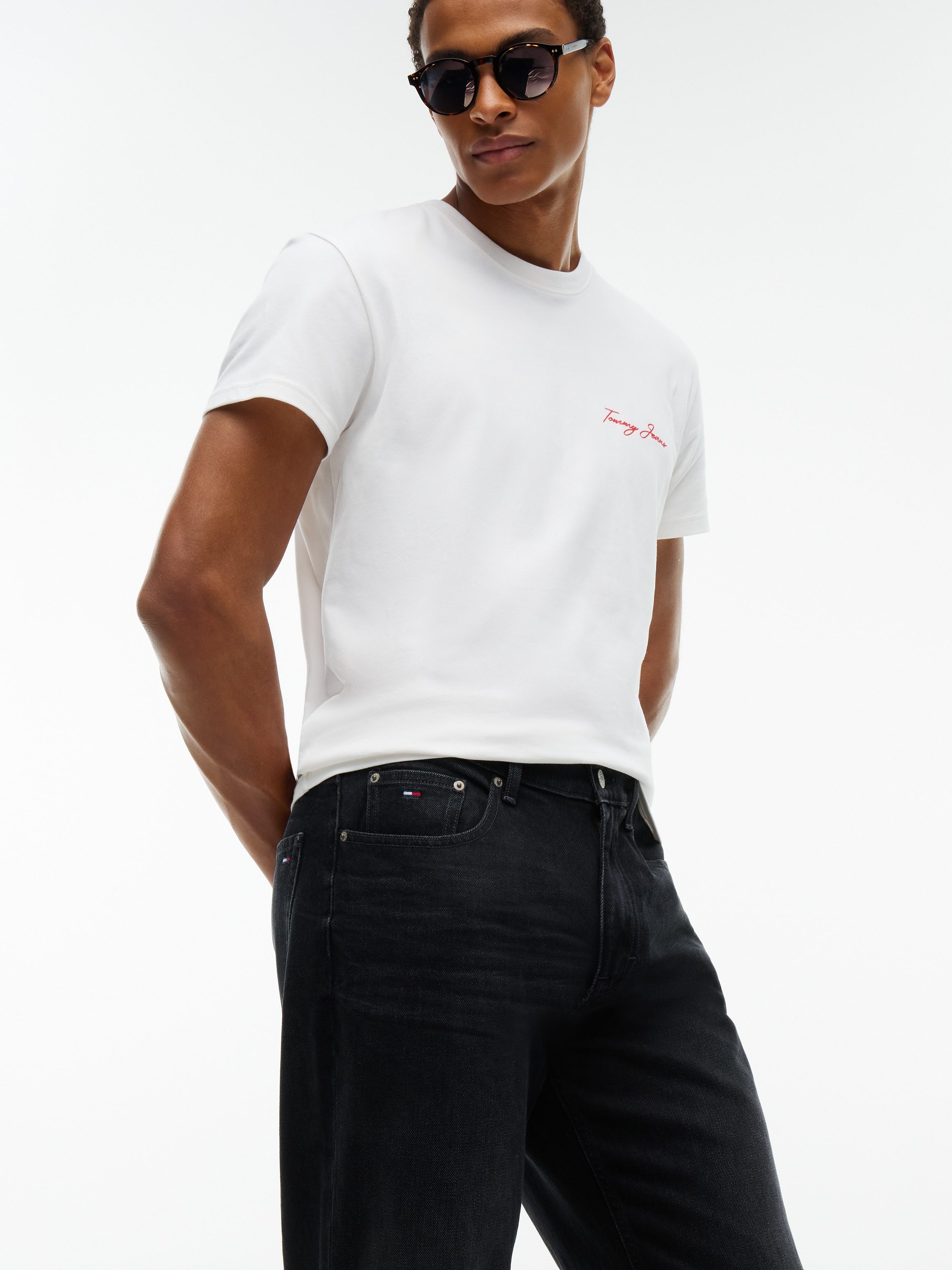 Tommy Jeans Jeans taille basse »SONNY TAPERED« Coupe régulière avec poches