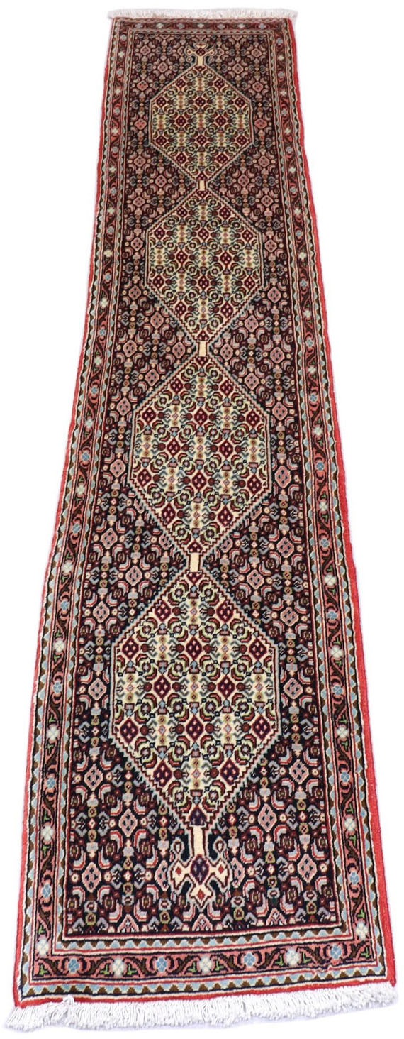 Image of morgenland Läufer »Bidjar Blumenmuster Blu scuro 238 x 50 cm«, rechteckig, 7 mm Höhe, Handgeknüpft bei Ackermann Versand Schweiz