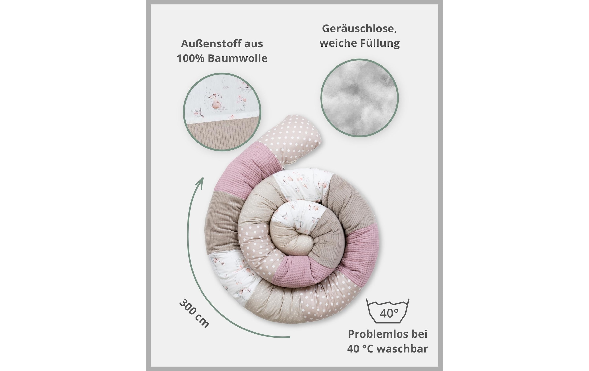 ULLENBOOM ® Tour de lit »Märchenwald 300 cm«