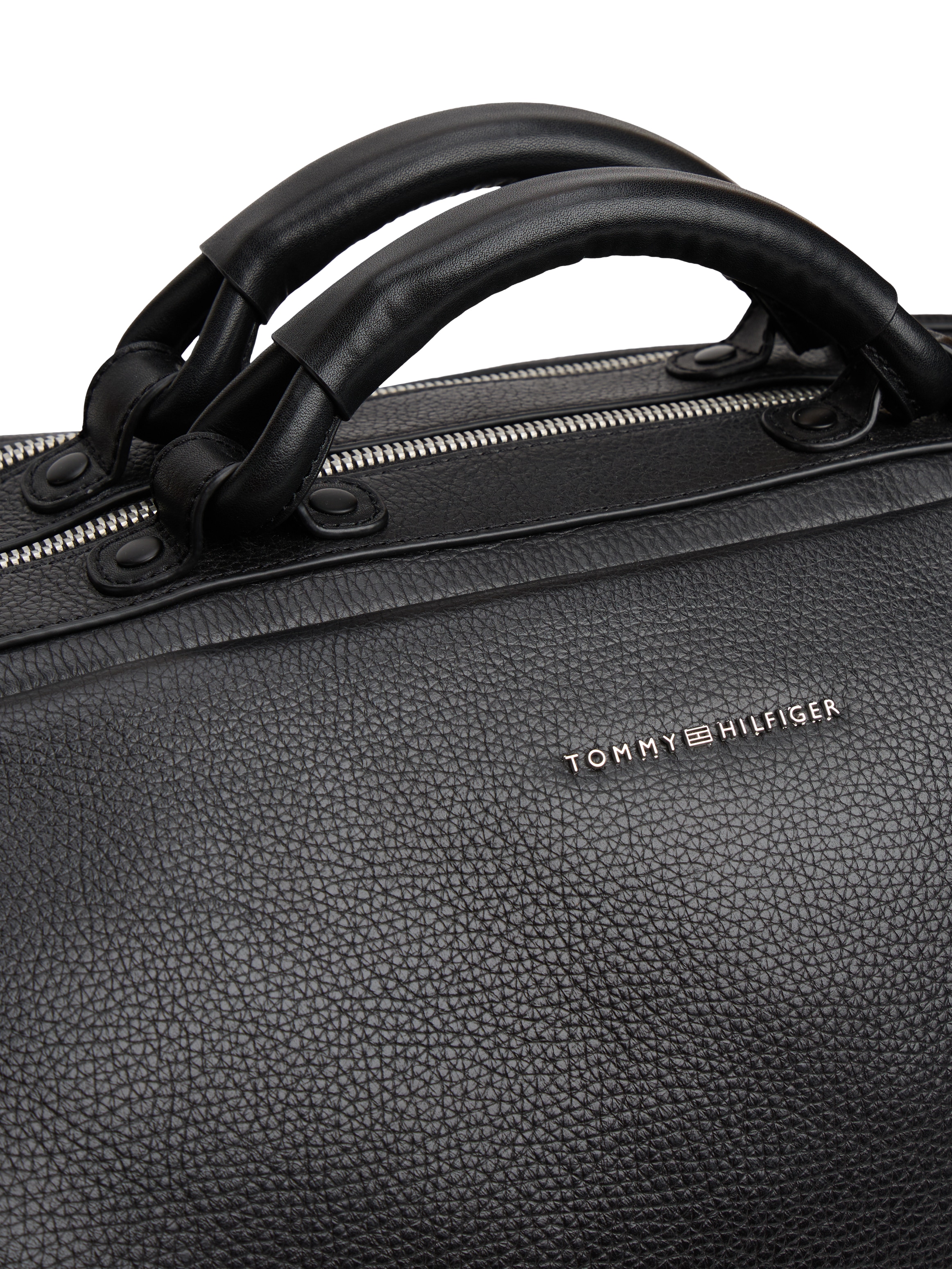 Tommy Hilfiger Weekender »TH PREMUM LEATHER DUFFLE« Reisetasche, Freitzeittasche mit Logoschriftzug