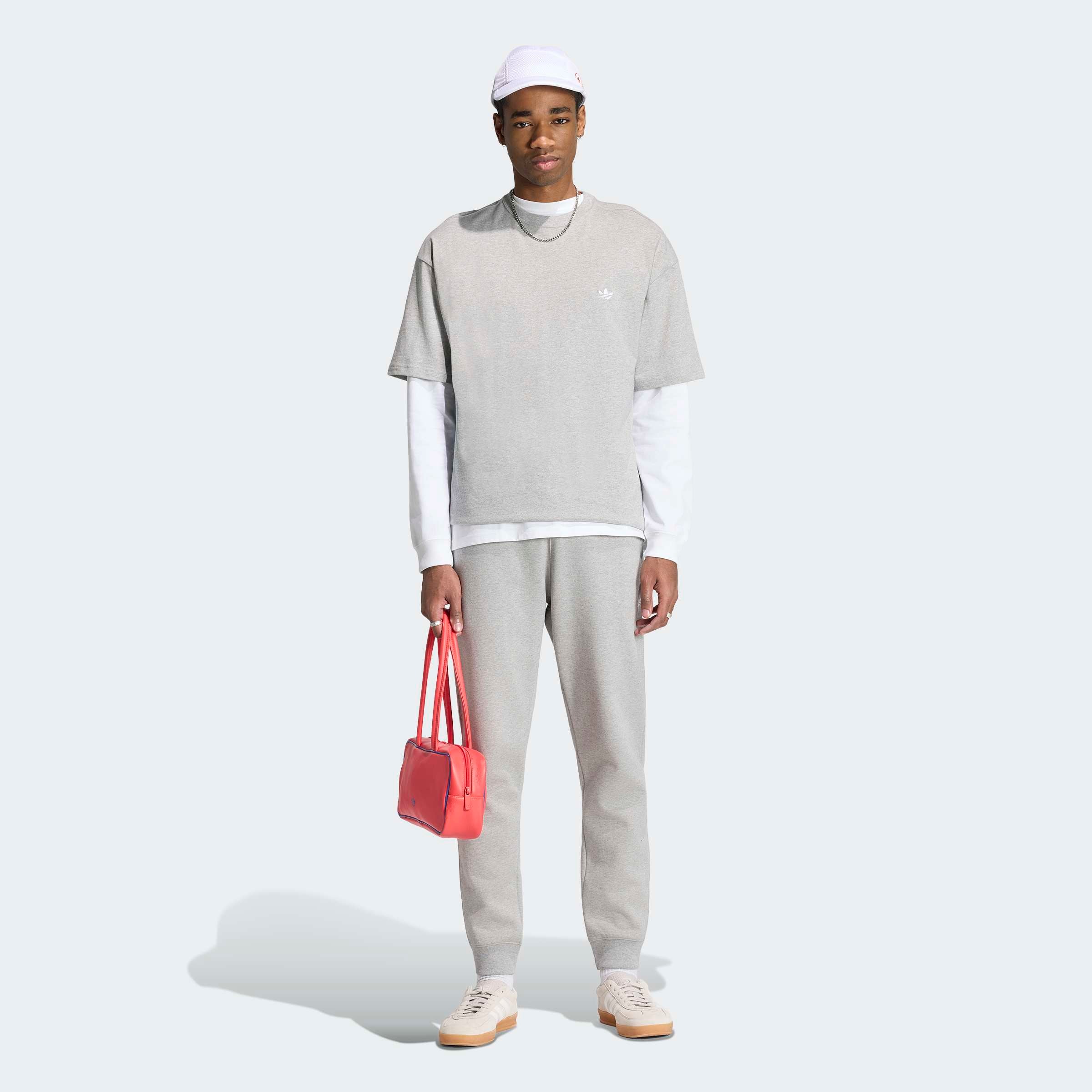 adidas Originals T-shirt »TREFOIL ESSENTIALS, LOCKER GESCHNITTEN« pour adultes, col rond, sans fermeture, en coton