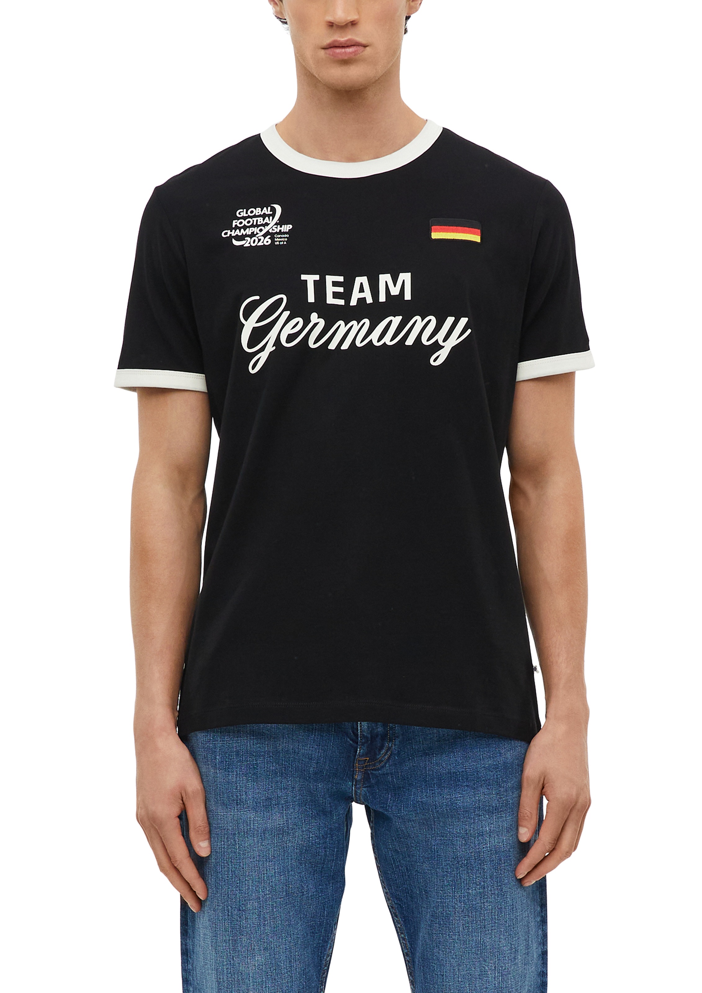 Image of s.Oliver Kurzarmshirt Sommershirt - WM 2026 - mit GERMANY-Print