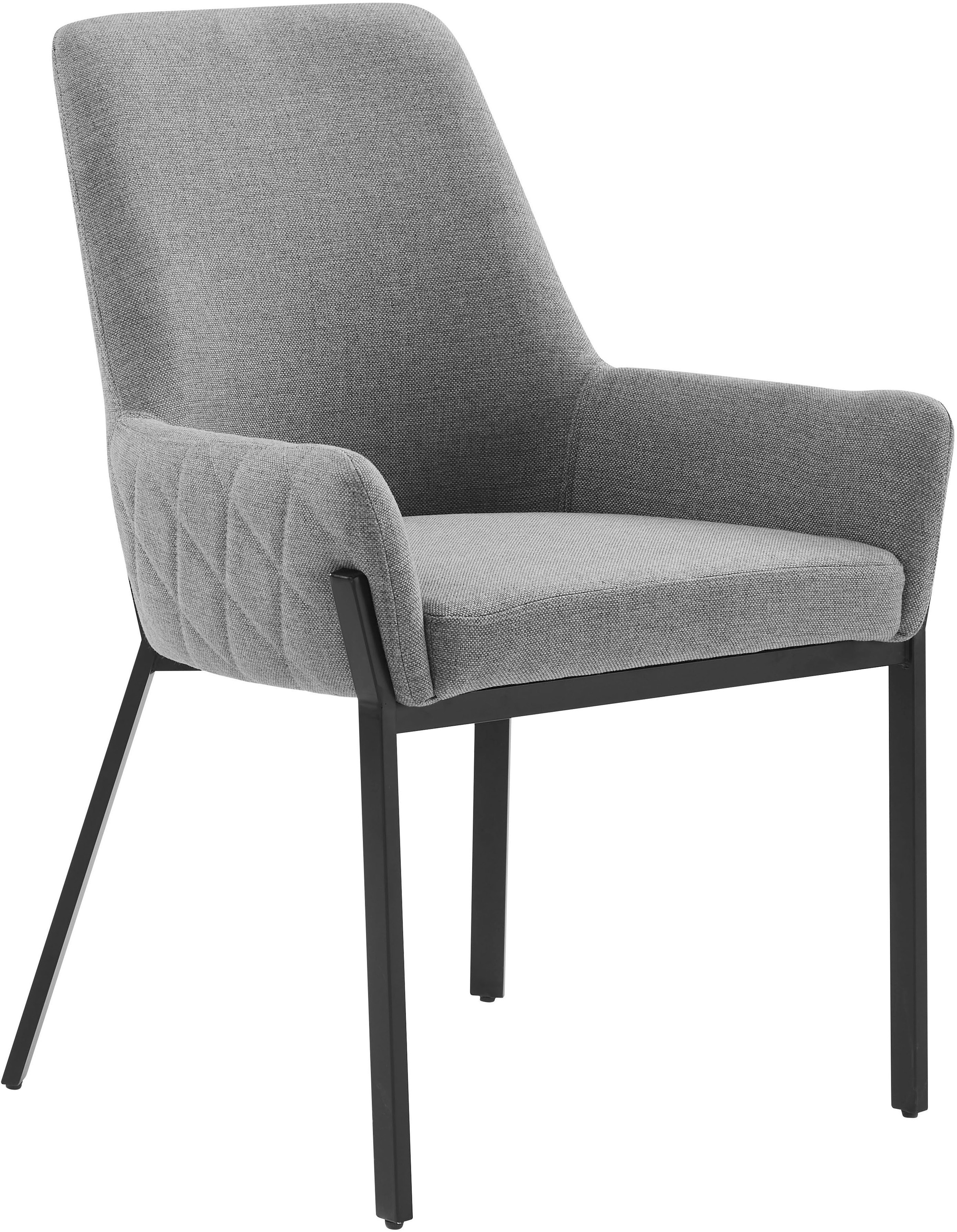 Image of GOODproduct Stuhl "Lome" (Set) 2 Stk.mit pflegeleichtem Webstoff Bezug, Metallgestell, Sitzhöhe 49 cm