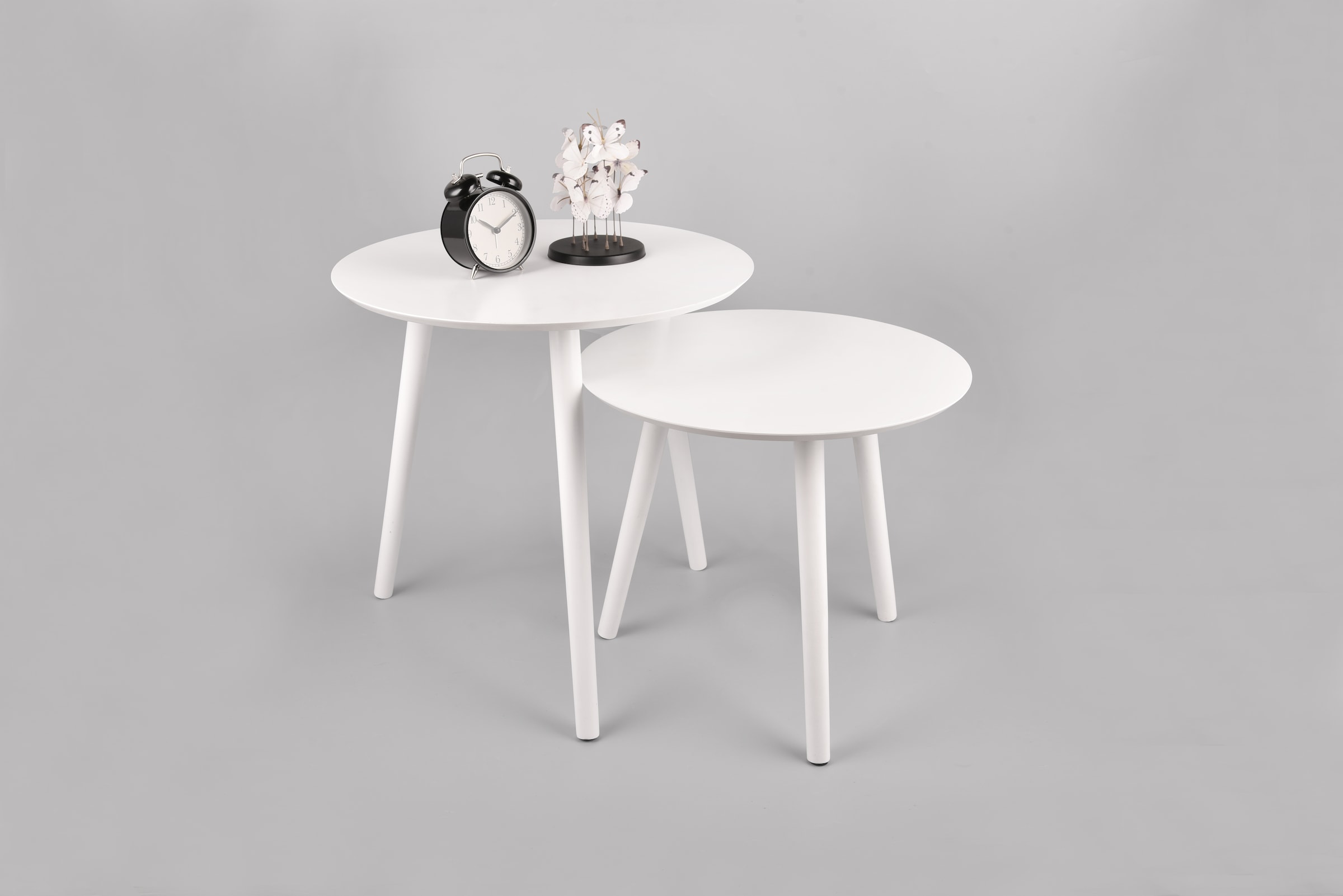 MIRRORS AND MORE Table d'appoint »Vilana« Ensemble, 2 cuis tlg. coloris uni