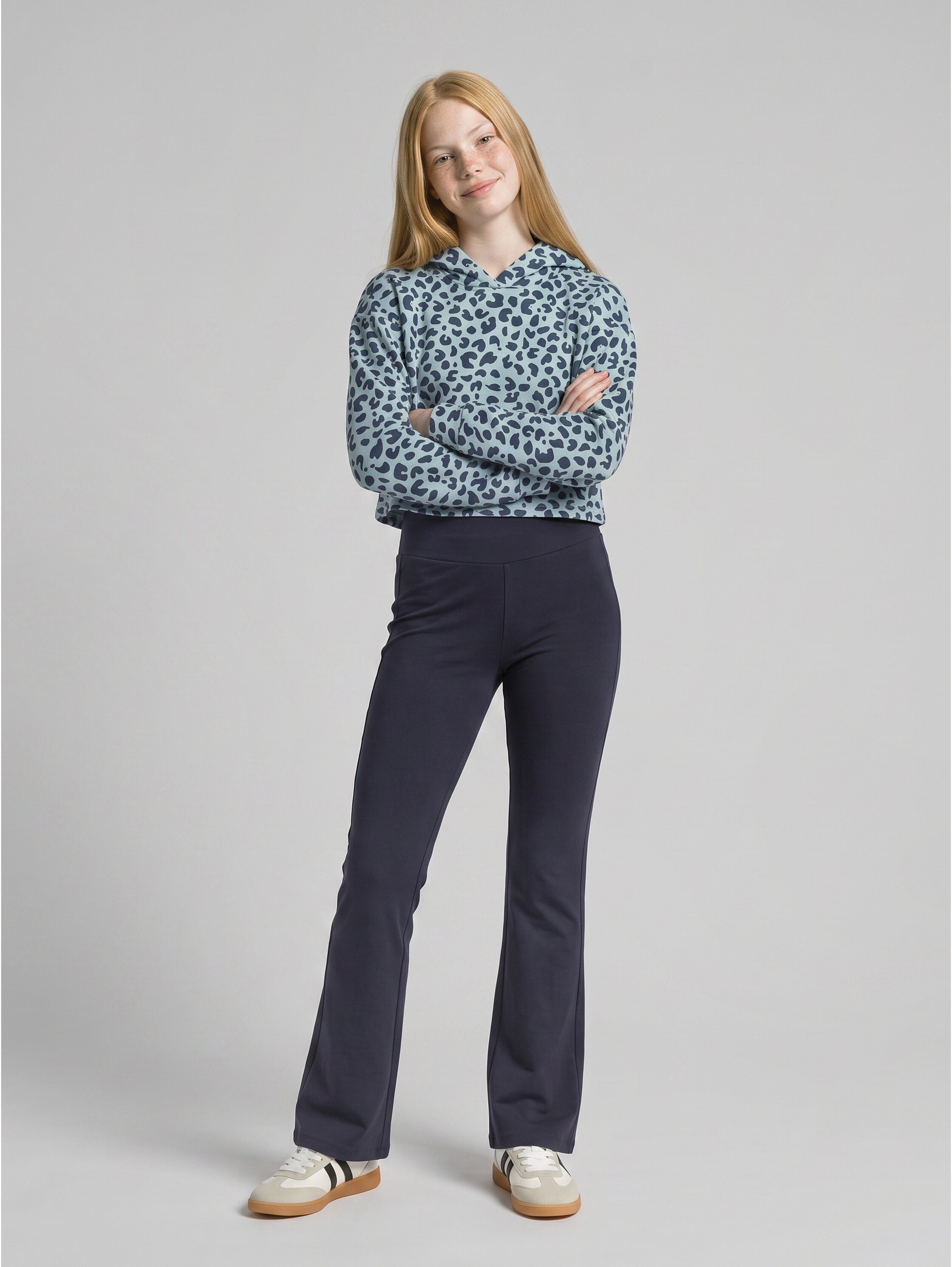 TOM TAILOR Leggings  En mélange de coton élastique, avec étiquette de marque