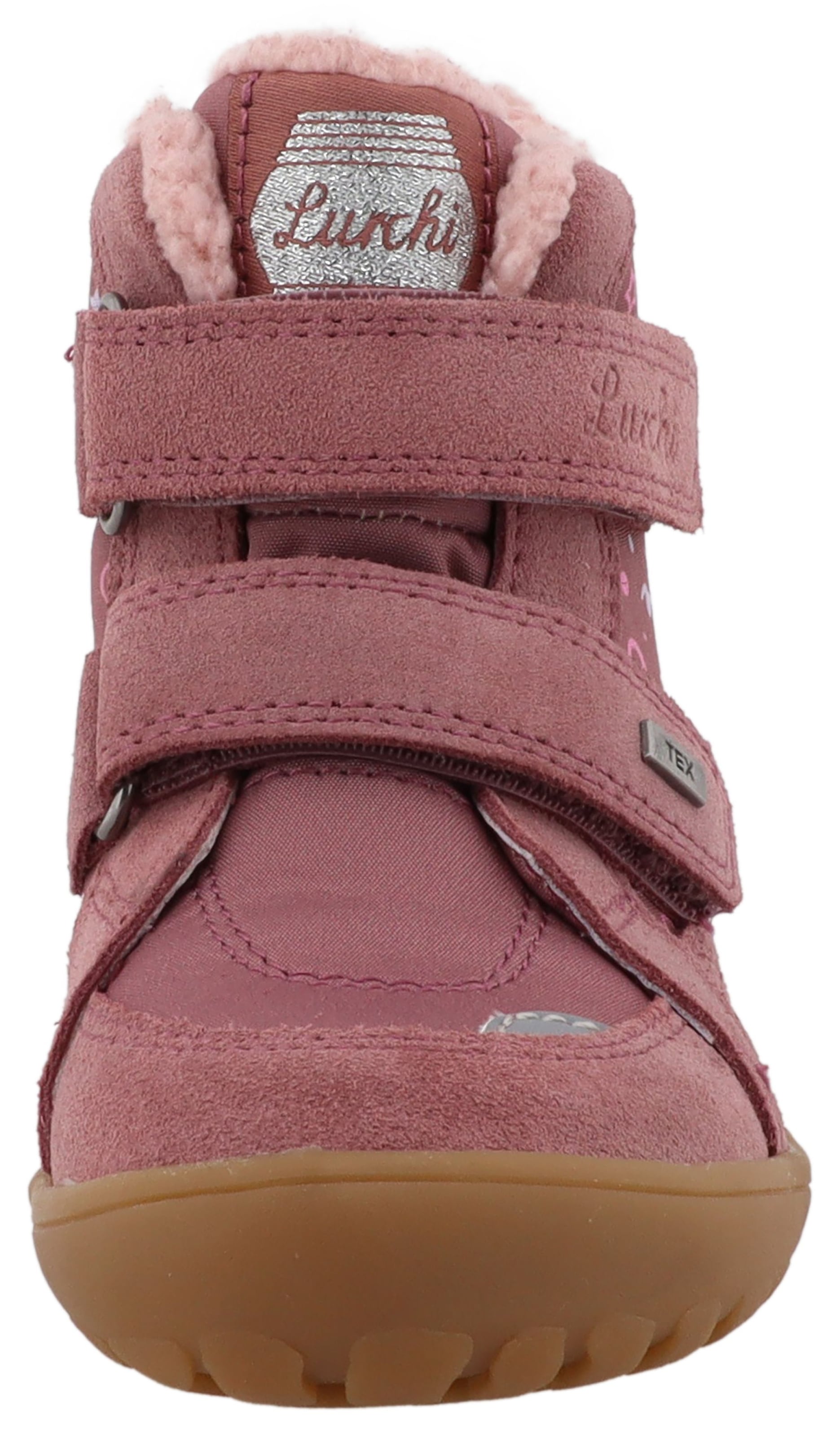 Lurchi Chaussures pieds nus »Jilly Barefoot-TEX«  chaussure à scratch avec doublure chaude, gabarit de taille à télécharger