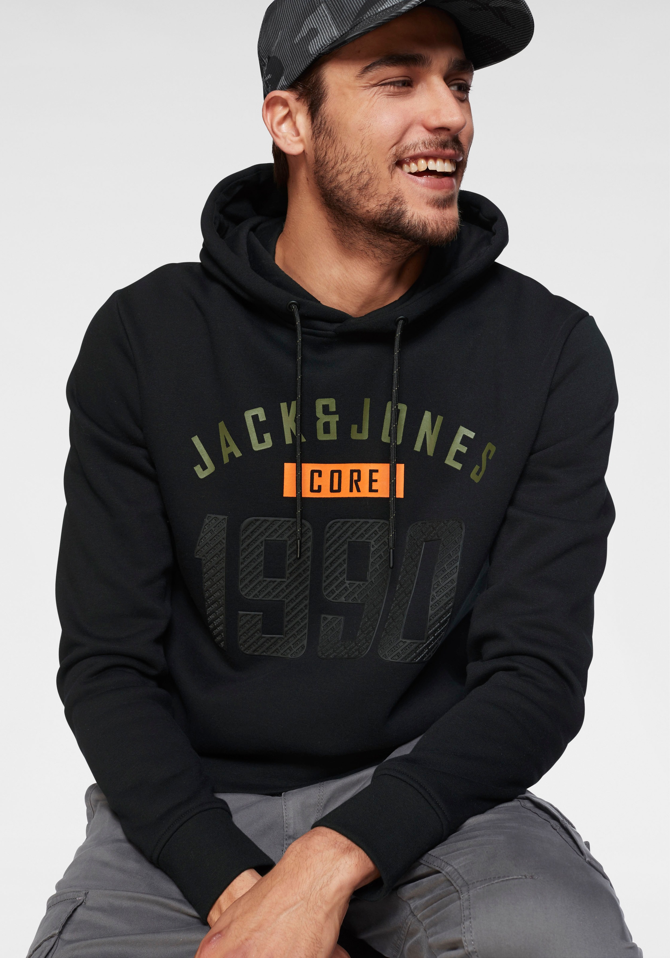 Image of Jack & Jones Kapuzensweatshirt »Carving Sweat Hood« bei Ackermann Versand Schweiz