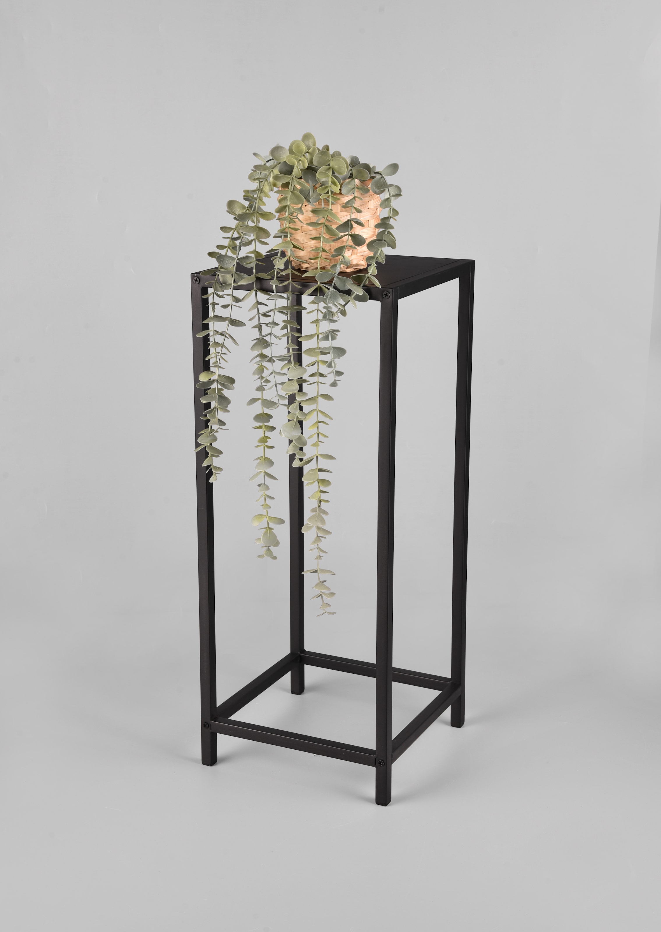 Image of MIRRORS AND MORE Beistelltisch "Veronika" schwarzes Metallgestell