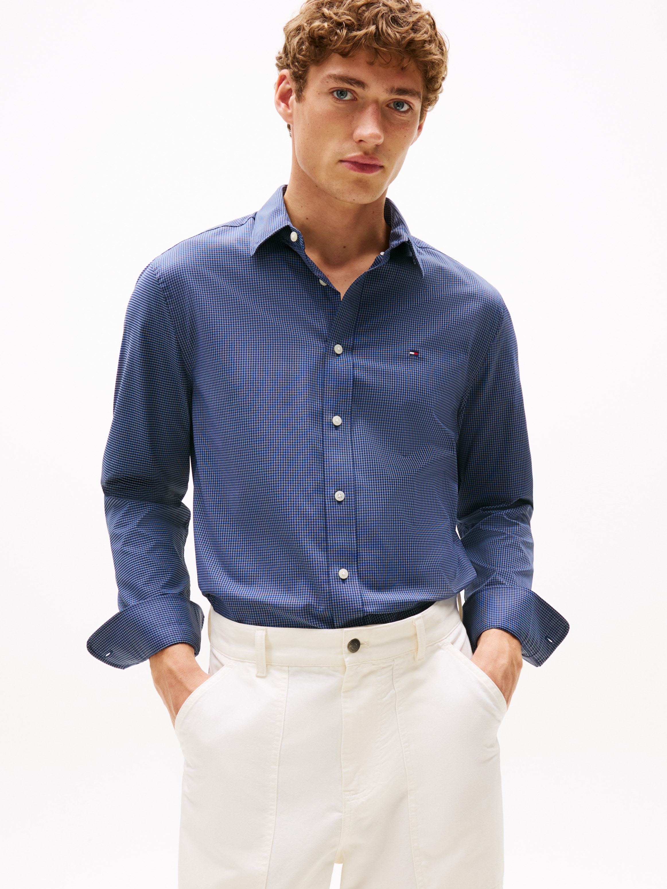 Image of Tommy Hilfiger Langarmhemd "PERFORMANCE CHECK Regular Fit SHIRT"