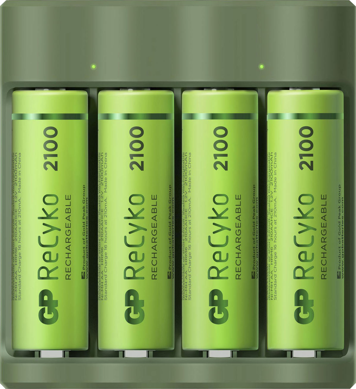 Image of GP Batteries Akku-Ladestation »USB-Akkuladegerät B421 inkl. 4x ReCyko AA Akkus je 2100 mAh« bei Ackermann Versand Schweiz