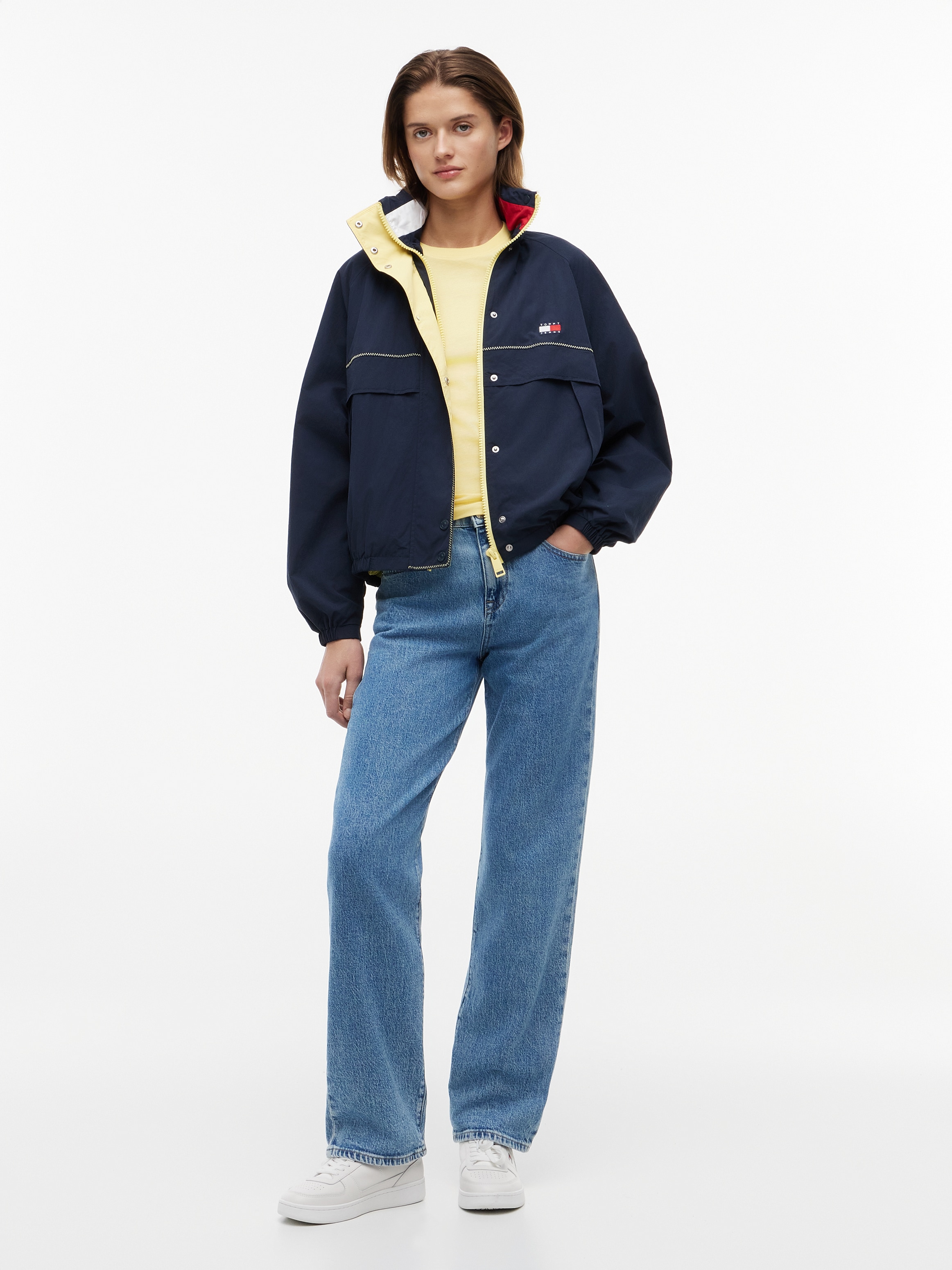 Tommy Jeans Windbreaker »TJW COLORBLOCK WINDBREAKER« Kunstfaser, elastische Bündchen, verdeckter Reissverschluss