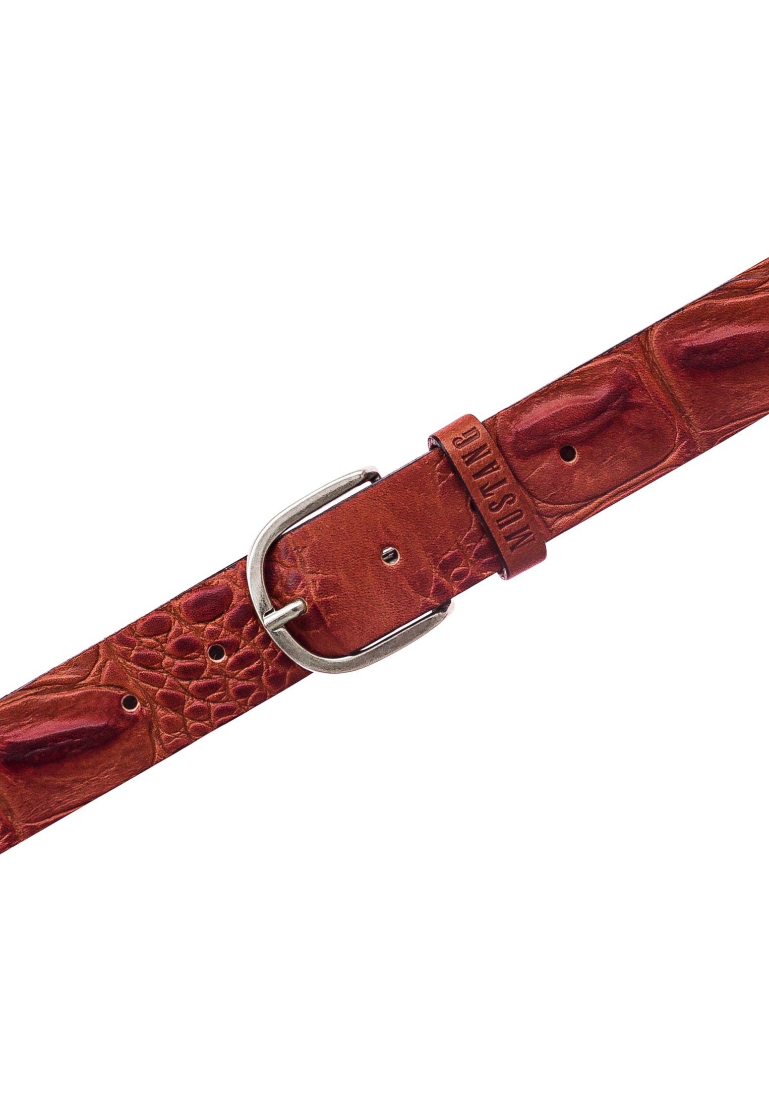MUSTANG Ceinture en cuir avec motif animal, en cuir de vache