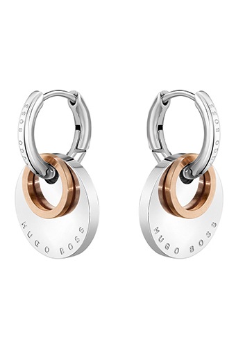 Image of BOSS Paar Creolen »Medallion, 1580231«, mit abnehmbaren Einhängern bei Ackermann Versand Schweiz