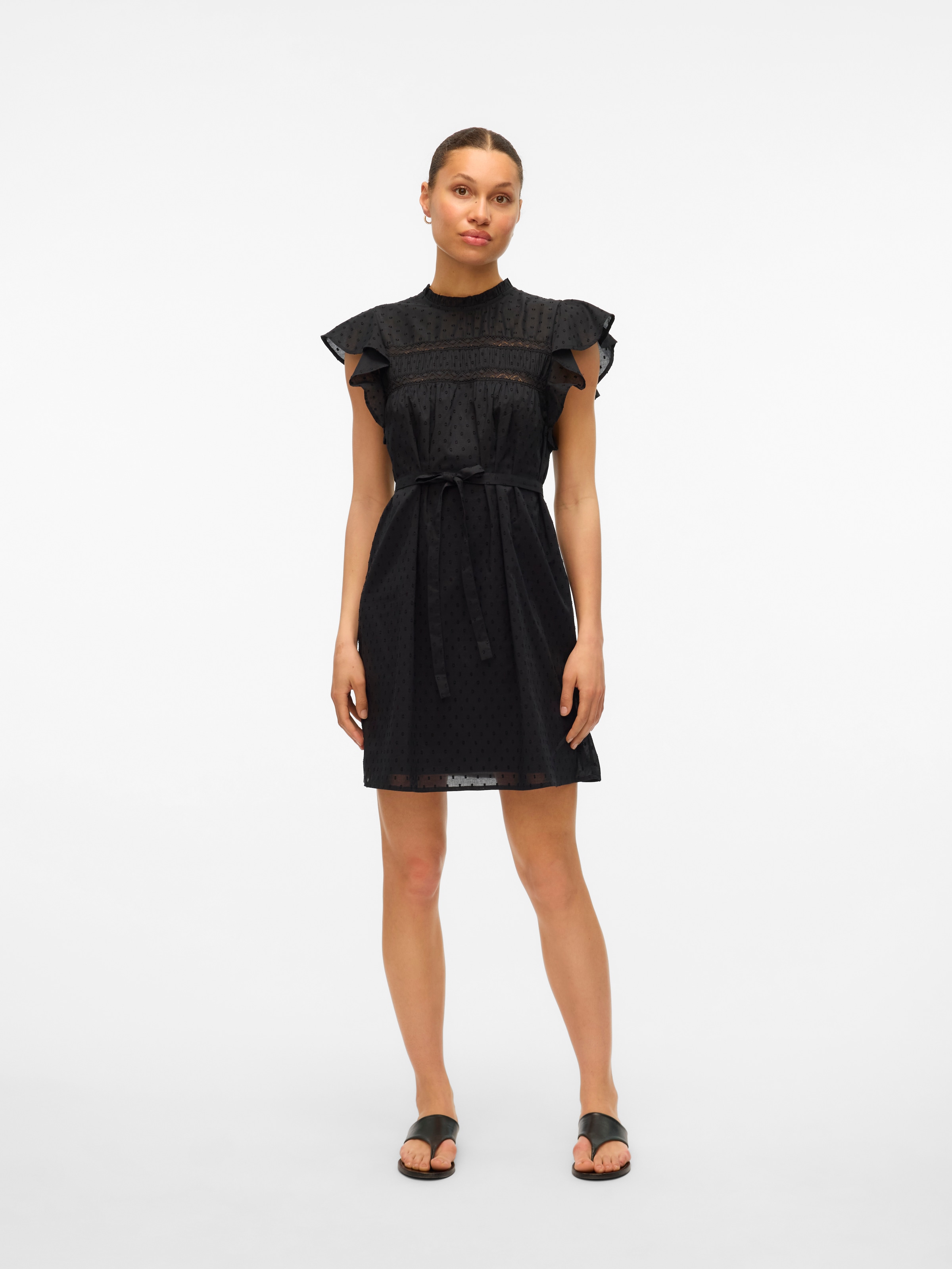 Image of Vero Moda Minikleid "VMTRINE SL SHORT LACE DRESS WVN GA NOOS" Sommerkleid