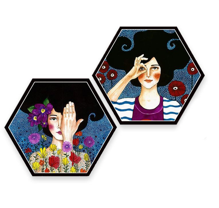 Image of Wall-Art Mehrteilige Bilder »Hülya Augenblicke Set«, (Set, 3 St.) bei Ackermann Versand Schweiz