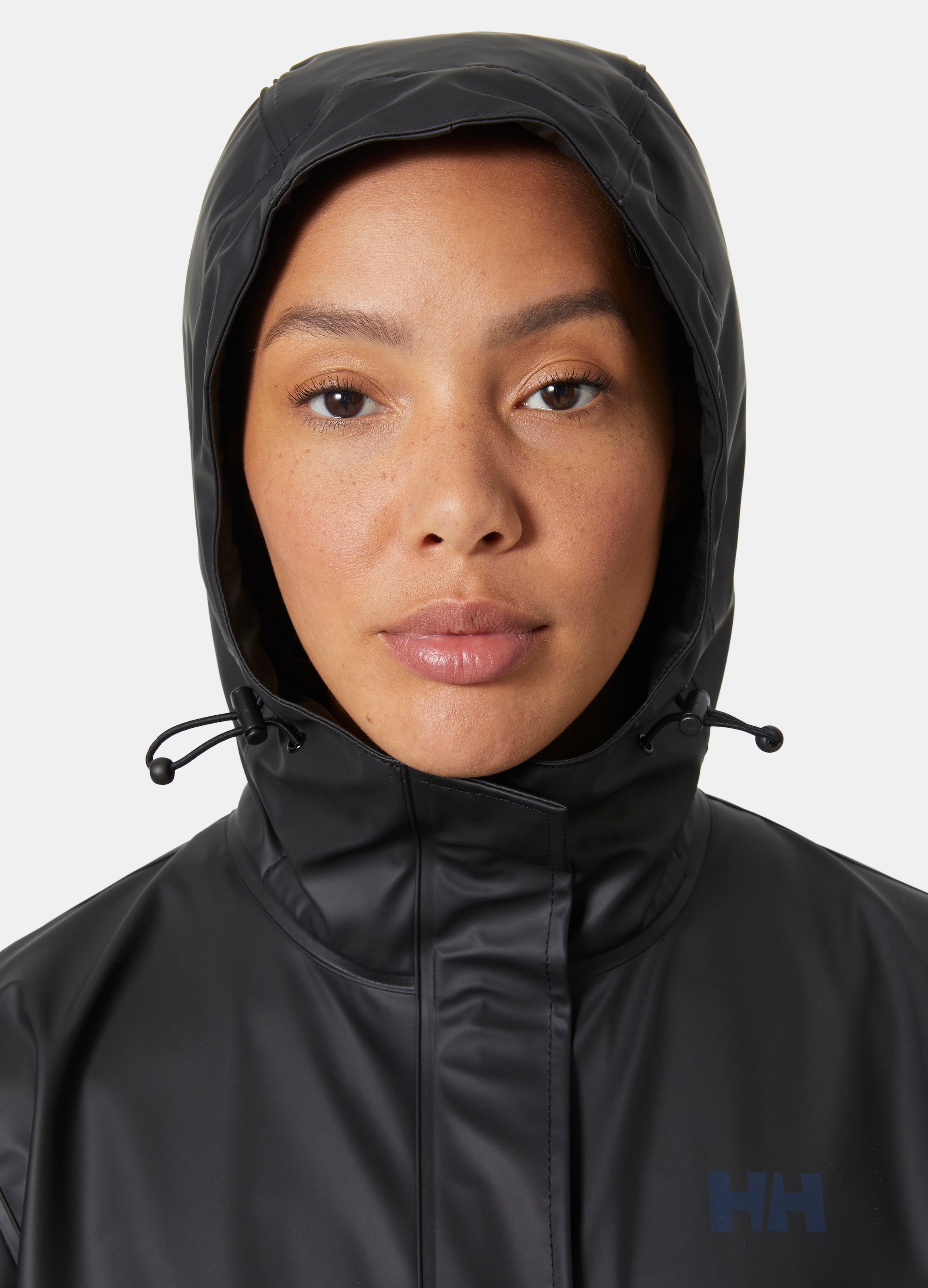 Helly Hansen Veste de pluie »W MOSS JACKET« avec capuche avec col montant, coupe-vent, tissu PU imperméable