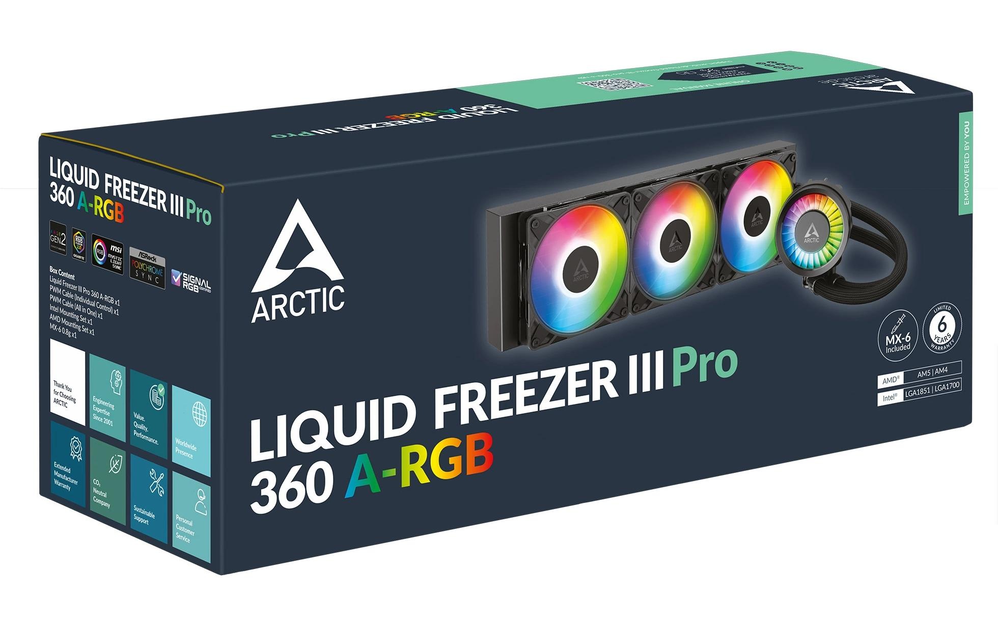 Computer-Kühler »Arctic Cooling Liquid Freezer III Pro 360 A-RGB«