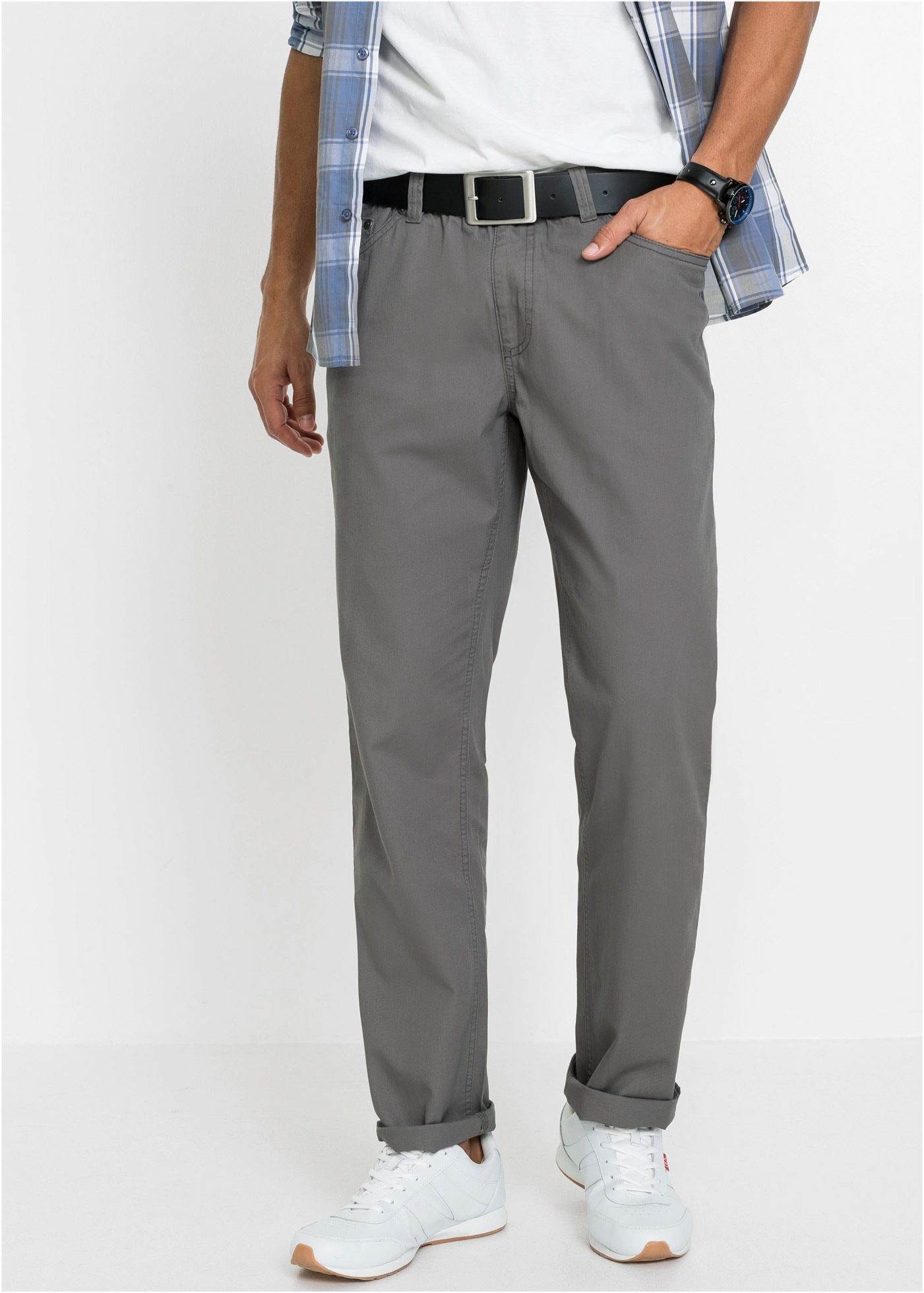 bonprix Schlupfhose »Regular Fit Schlupfhose mit Komfortbund, Straight (2er Pack)«  Regular Fit Schlupfhose mit Komfortbund, Straight (2er Pack)