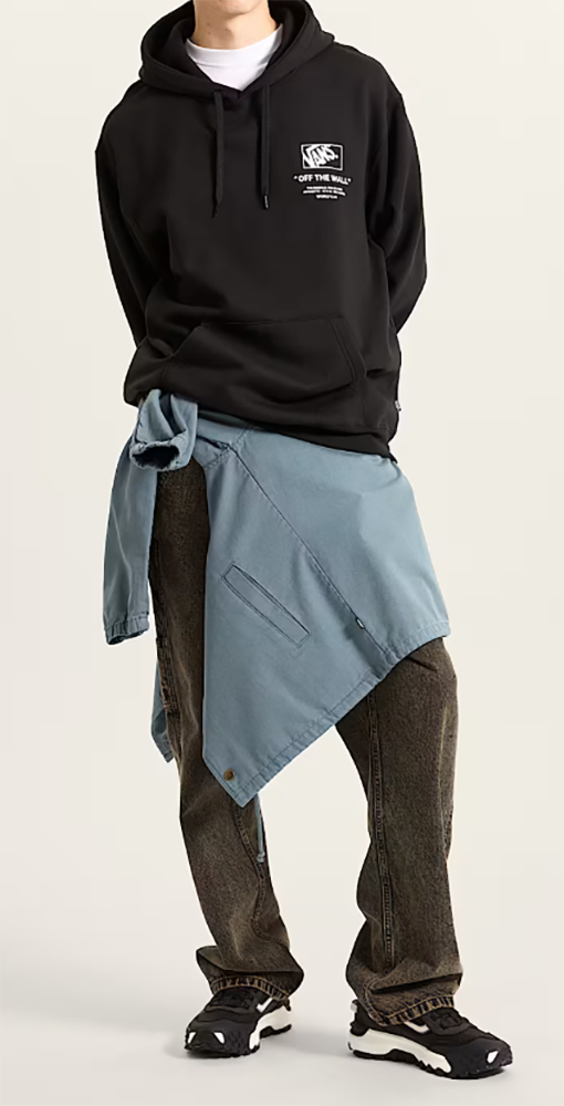 Image of Vans Kapuzensweatshirt "STACKED HI PULLOVER", sportlicher Schnitt, mit Kapuze und Kordelzug, mit Kängurutasche