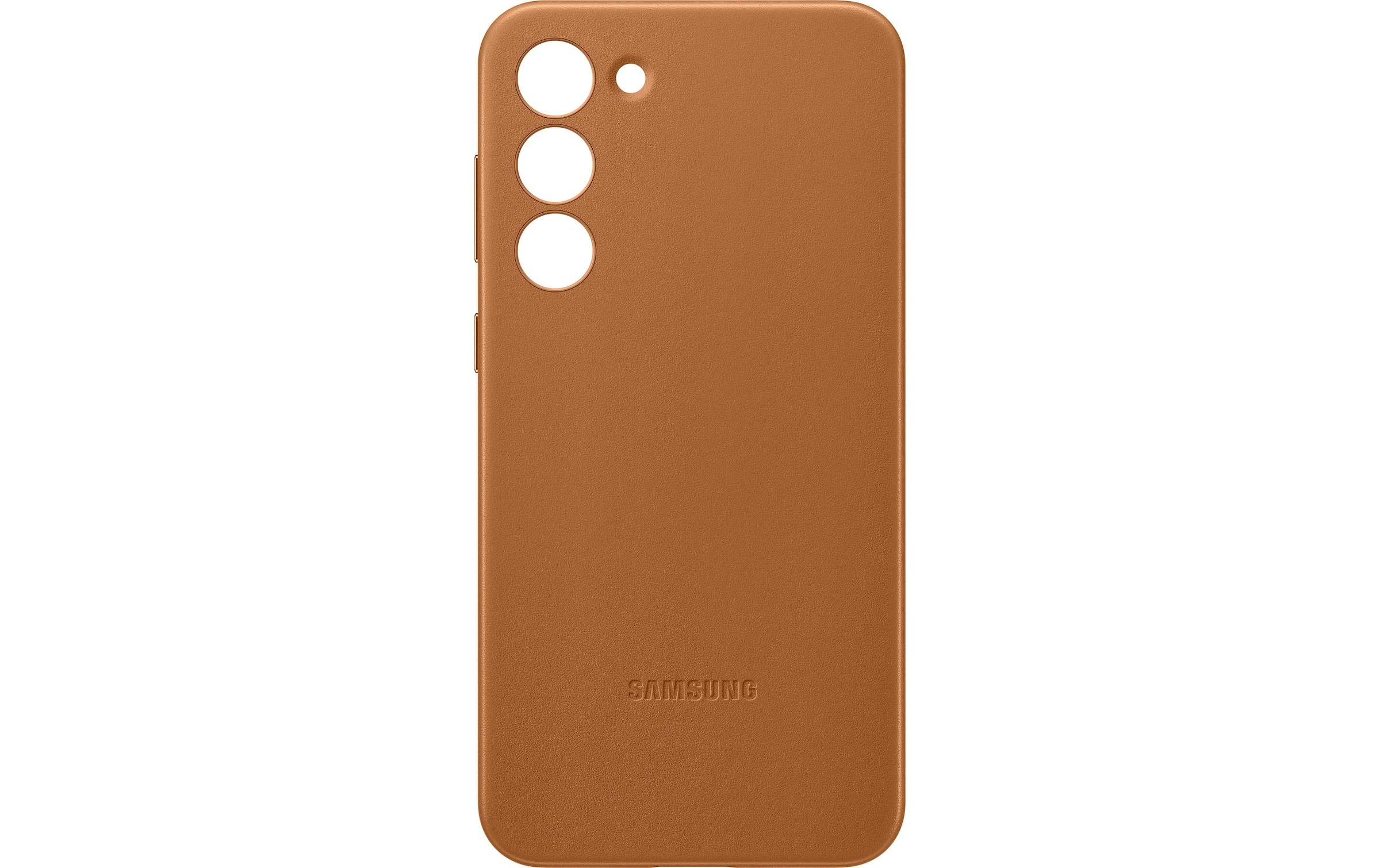 Handyhülle »Leather Cover Camel«, Samsung Galaxy S23+