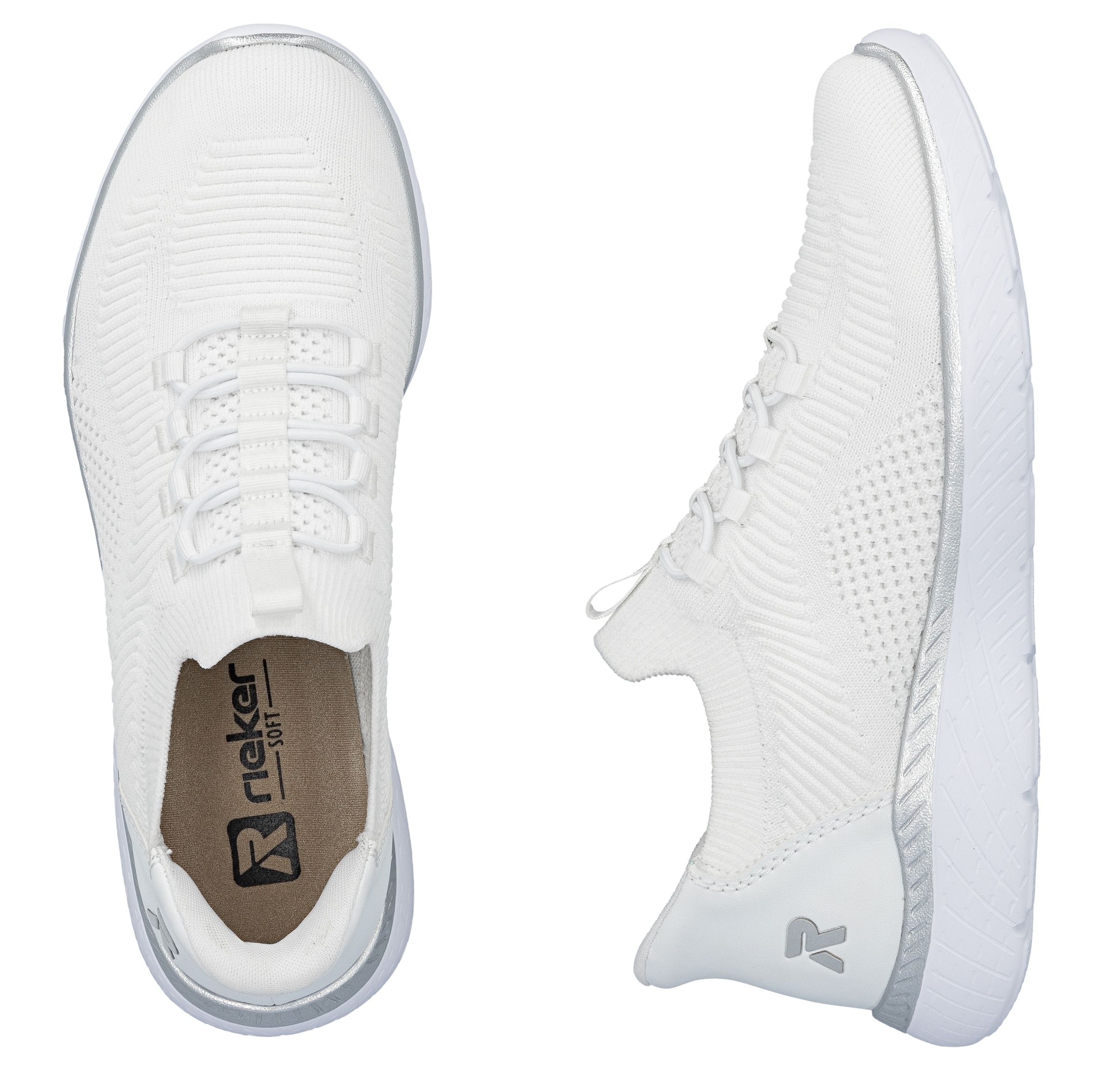 RIEKER Sport Slip-On Sneaker »Ready2GO«  , Halbschuh, Freizeitschuh, Slipper mit MemoSoft-Innensohle