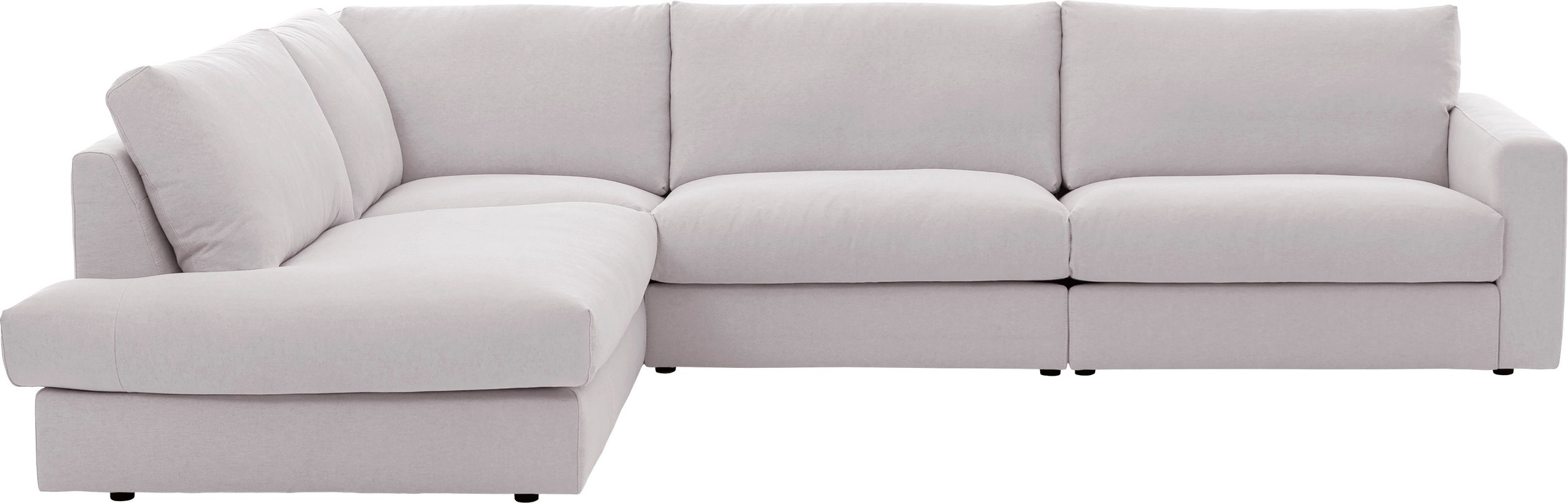 Image of Premium collection by Home affaire Ecksofa »Remersburg«, aus Kunststoff Füssen, mit losen Rücken- und Sitzkissen bei Ackermann Versand Schweiz