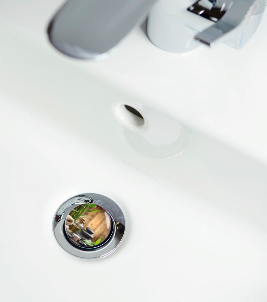 Sanilo Badaccessoire-Set »Spa«, (Komplett-Set, 3 tlg.), bestehend aus WC-Sitz, Badteppich und Waschbeckenstöpsel