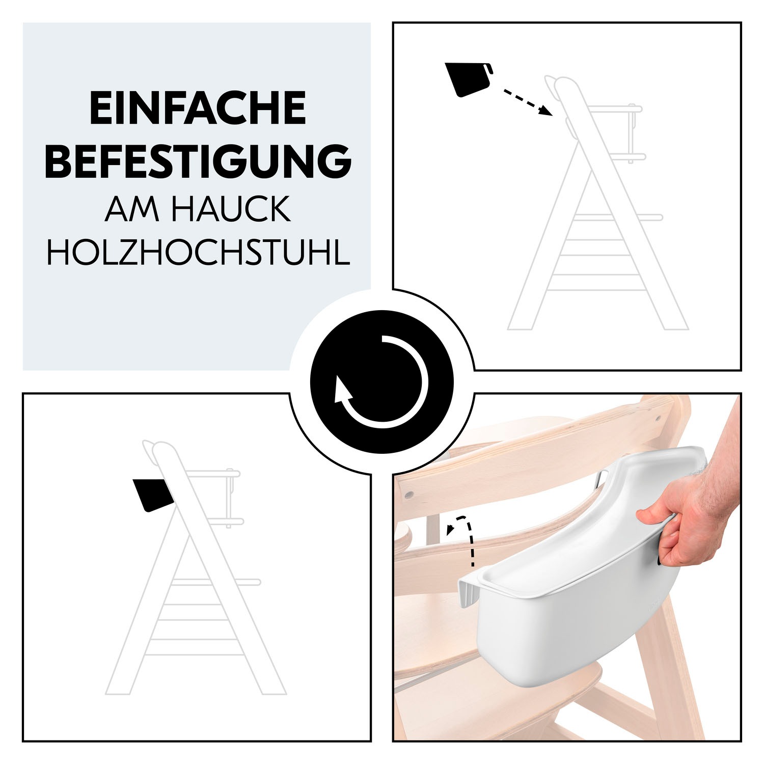 Hauck Aufbewahrungsbox »Highchair Box S, Disney Pooh White« für Hochstühle