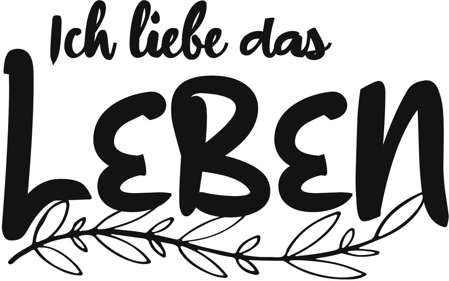 Image of queence Wandtattoo »ICH LIEBE DAS LEBEN«, (1 St.) bei Ackermann Versand Schweiz