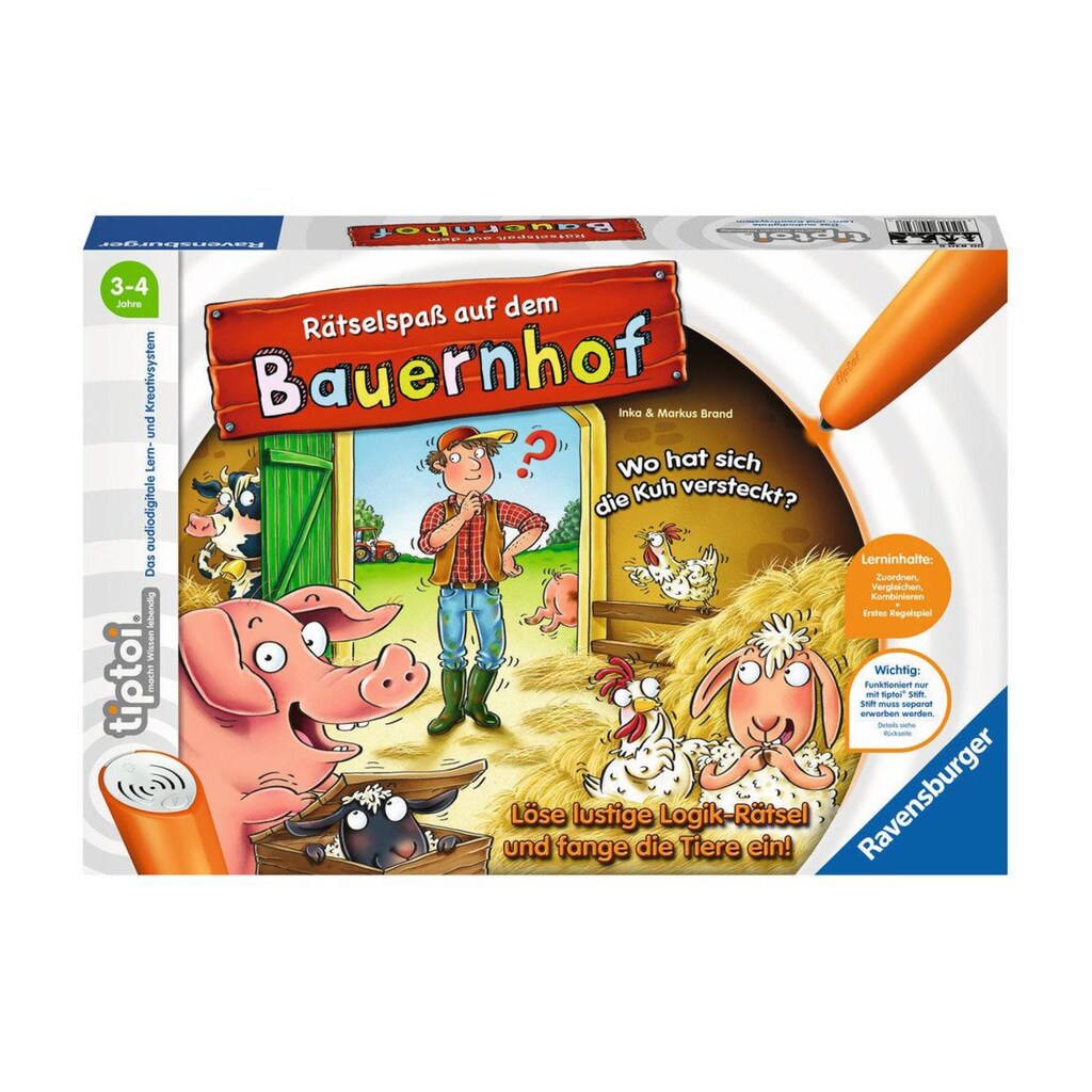 Ravensburger Spiel »tiptoi Spiel Rätselspass auf dem Bauernhof«