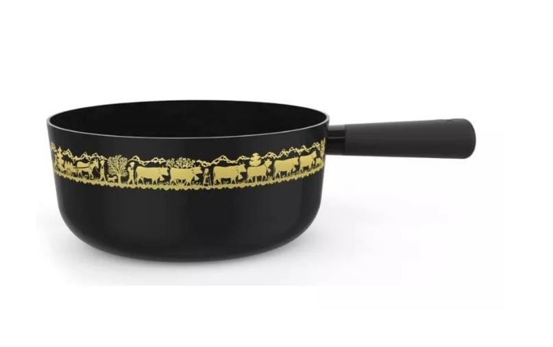 Image of Stöckli Fondue "Caquelon Emotion ALP Gold/Schwarz"