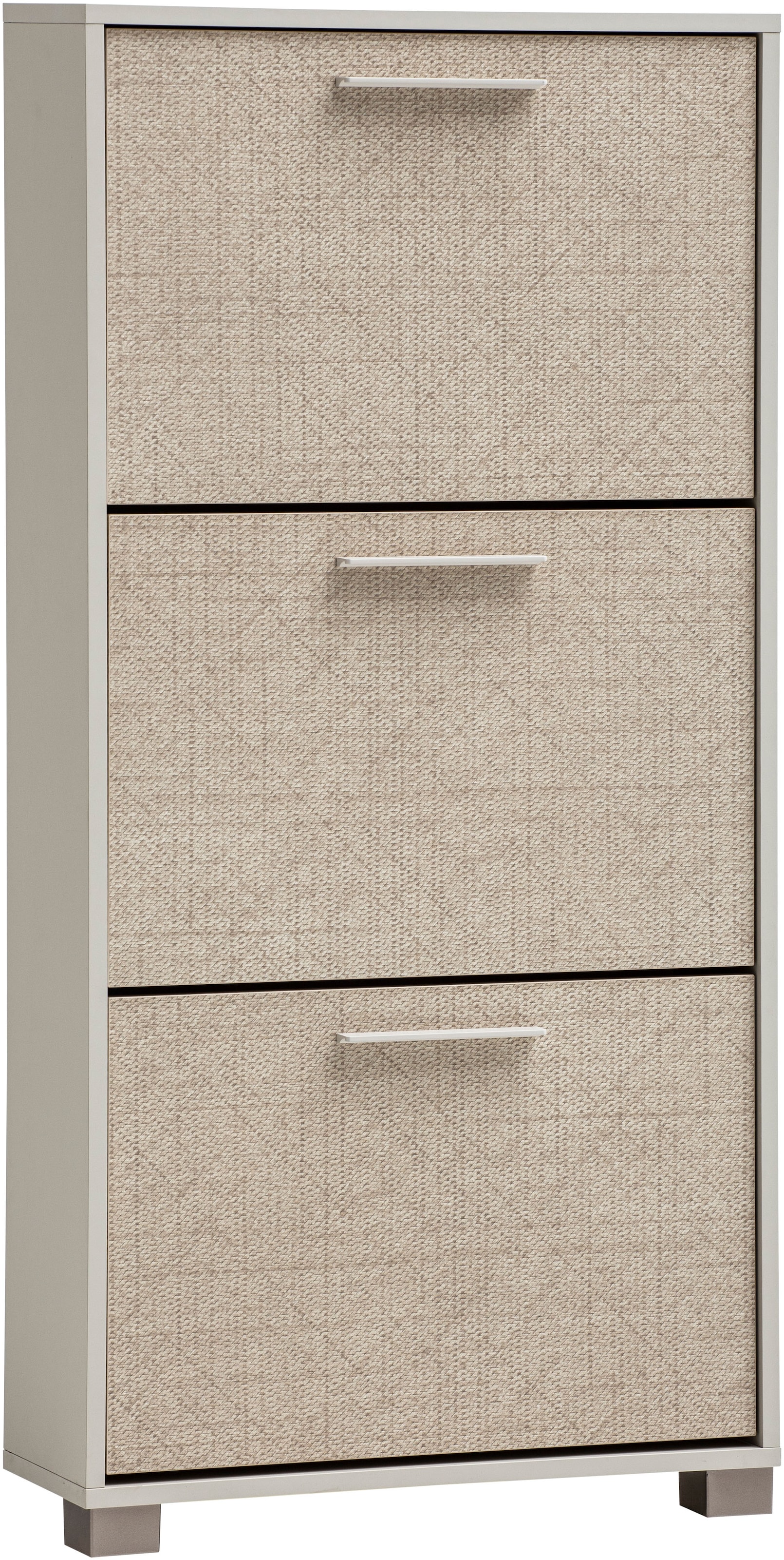 Image of Schildmeyer Schuhschrank "Edno Schuhschrank, Breite 59 cm" 1 Stk. tlg. Fronten in Canasta-Dekor mit Korbgeflecht, Platz für 9 Paar Schuhe