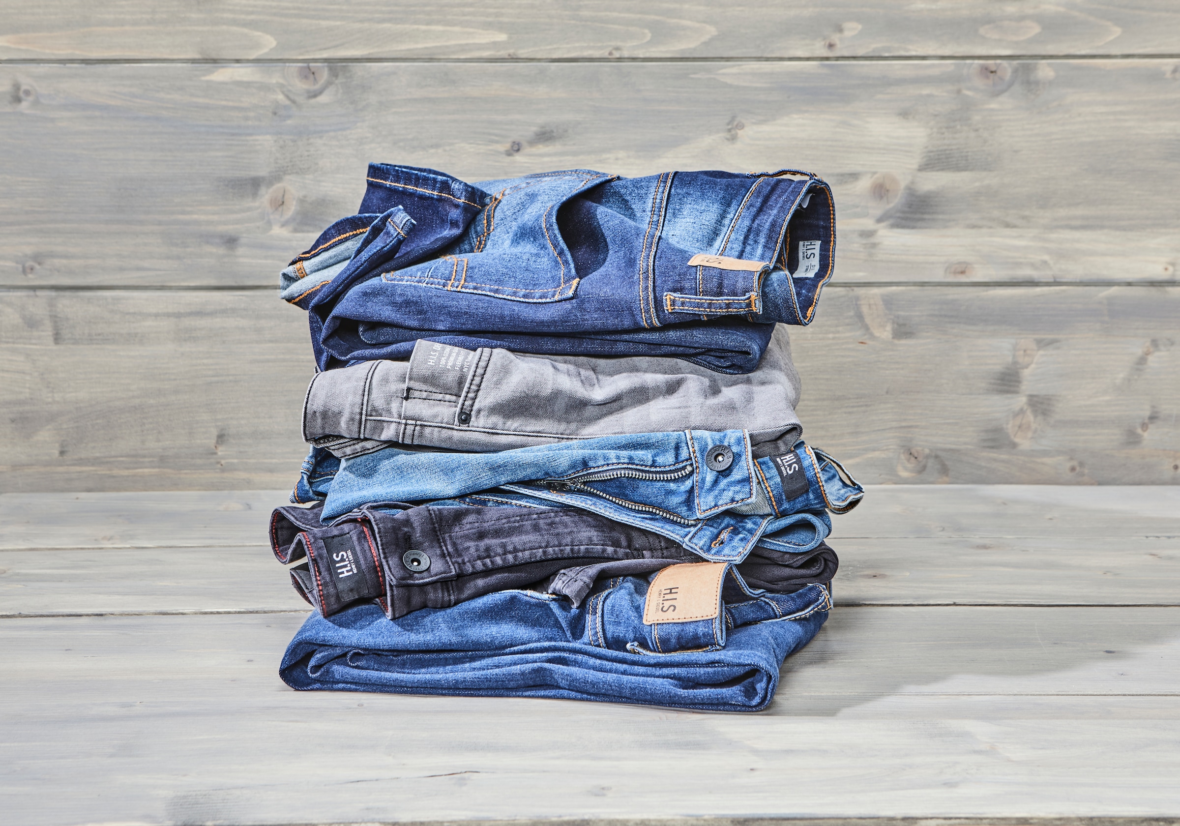 H.I.S Straight-Jeans »DIX«, Ökologische, wassersparende Produktion durch Ozon Wash