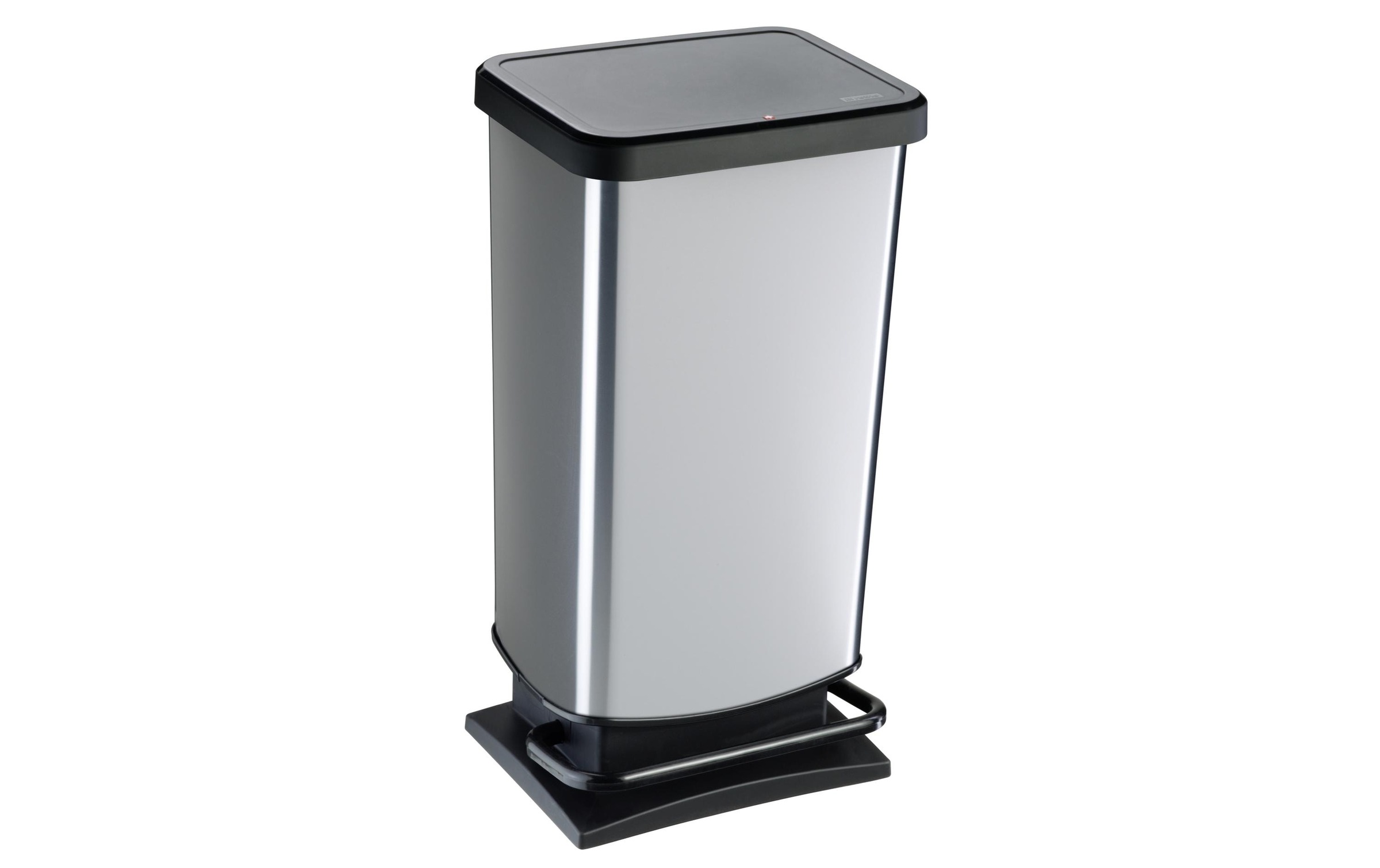 ROTHO Mülleimer »Paso silber metallic«, 1 Behälter