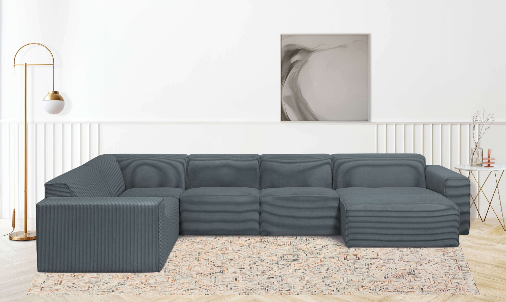 GOODproduct Wohnlandschaft »Clayton« in einem trendigen Cord-Bezug, verschiedene Kombinationen verfügbar