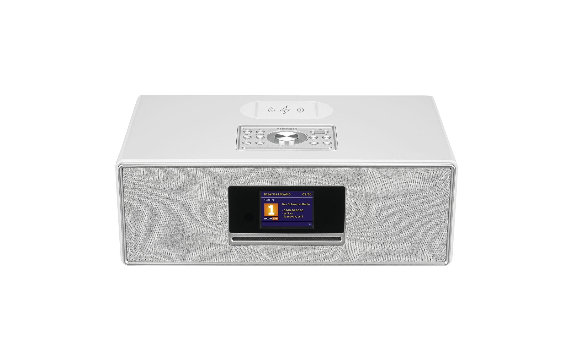 Noxon Digitalradio (DAB+) »Radio Pilatus – Weiss«, (Bluetooth Digitalradio (DAB+)-FM-Tuner-Internetradio)