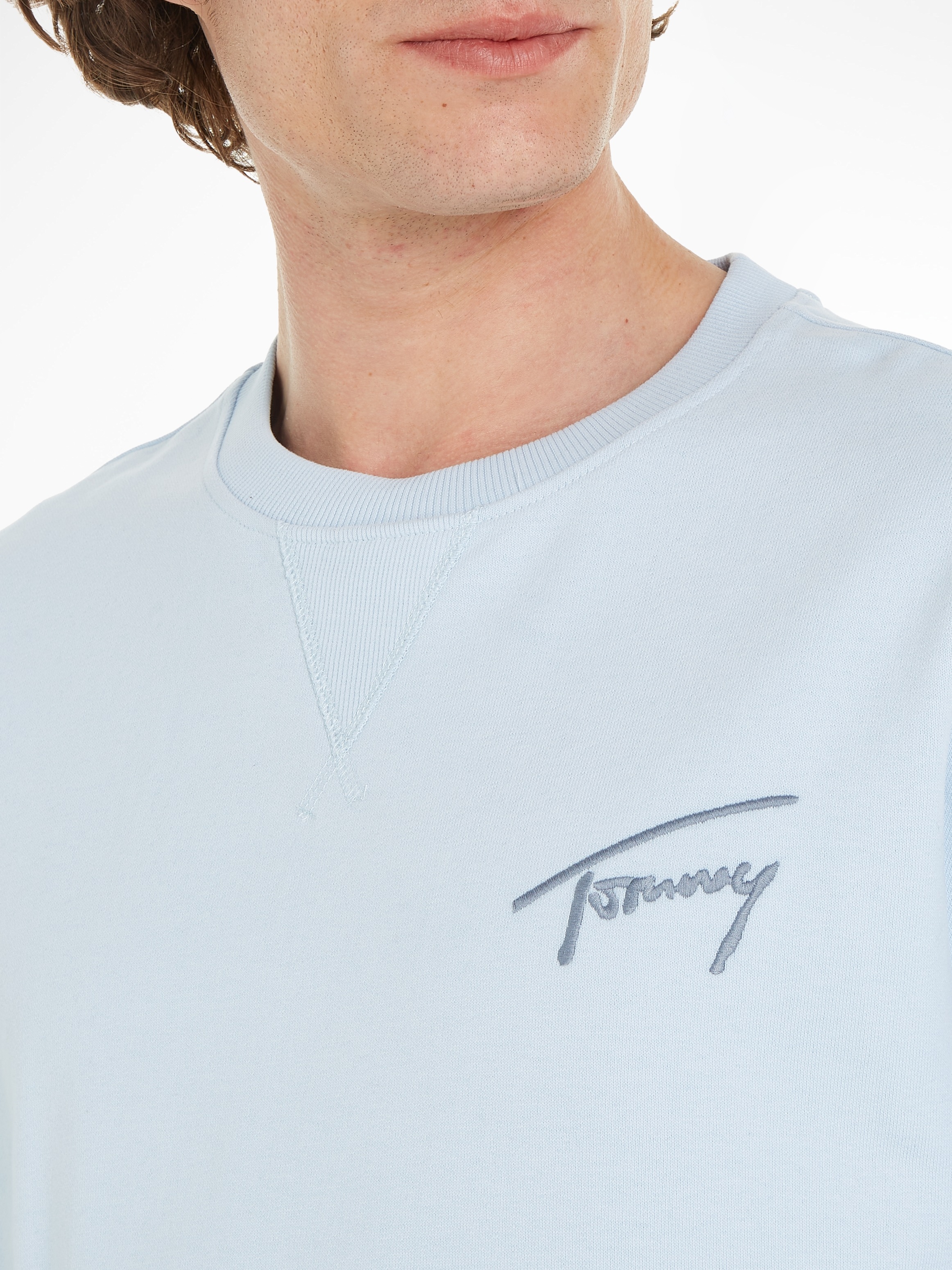 Tommy Jeans Sweatshirt »TJM RLX SIGNATURE CREW EXT«, mit Rundhalsausschnitt