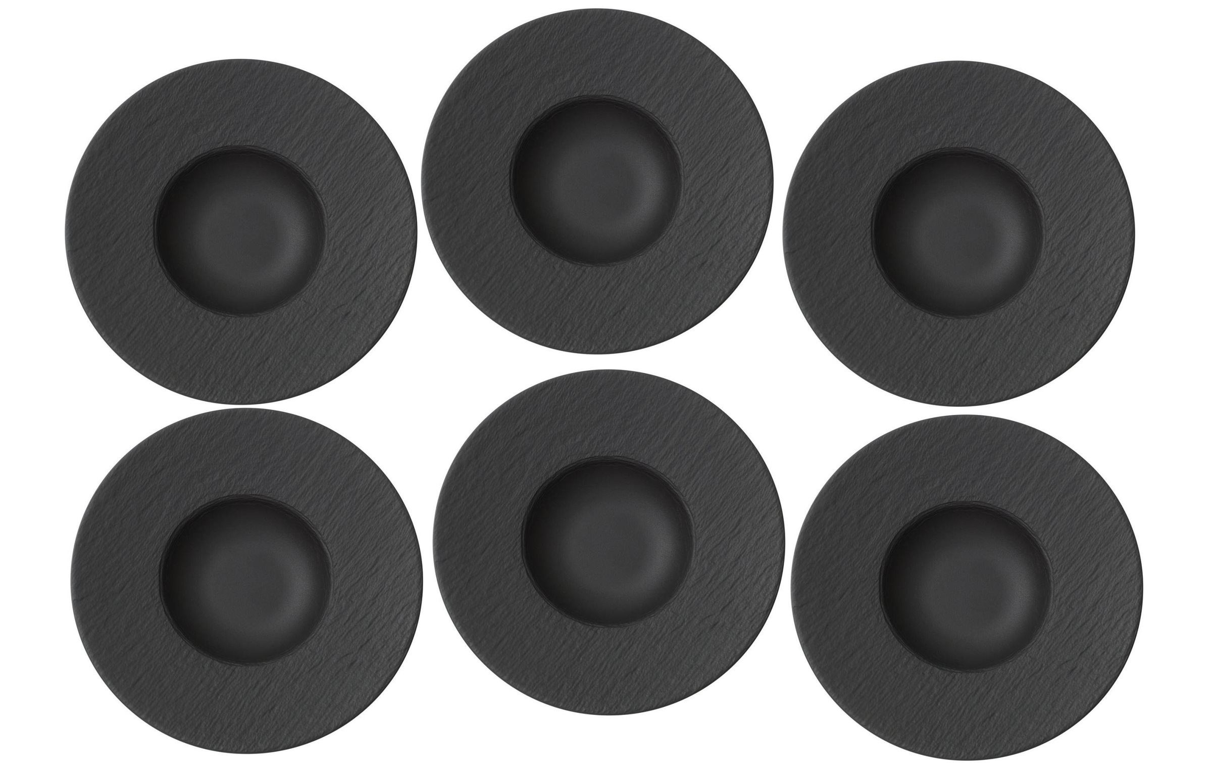 Suppen- und Pastateller, Villeroy & Boch, »Manufacture Rock Ø 29 cm Schwarz«