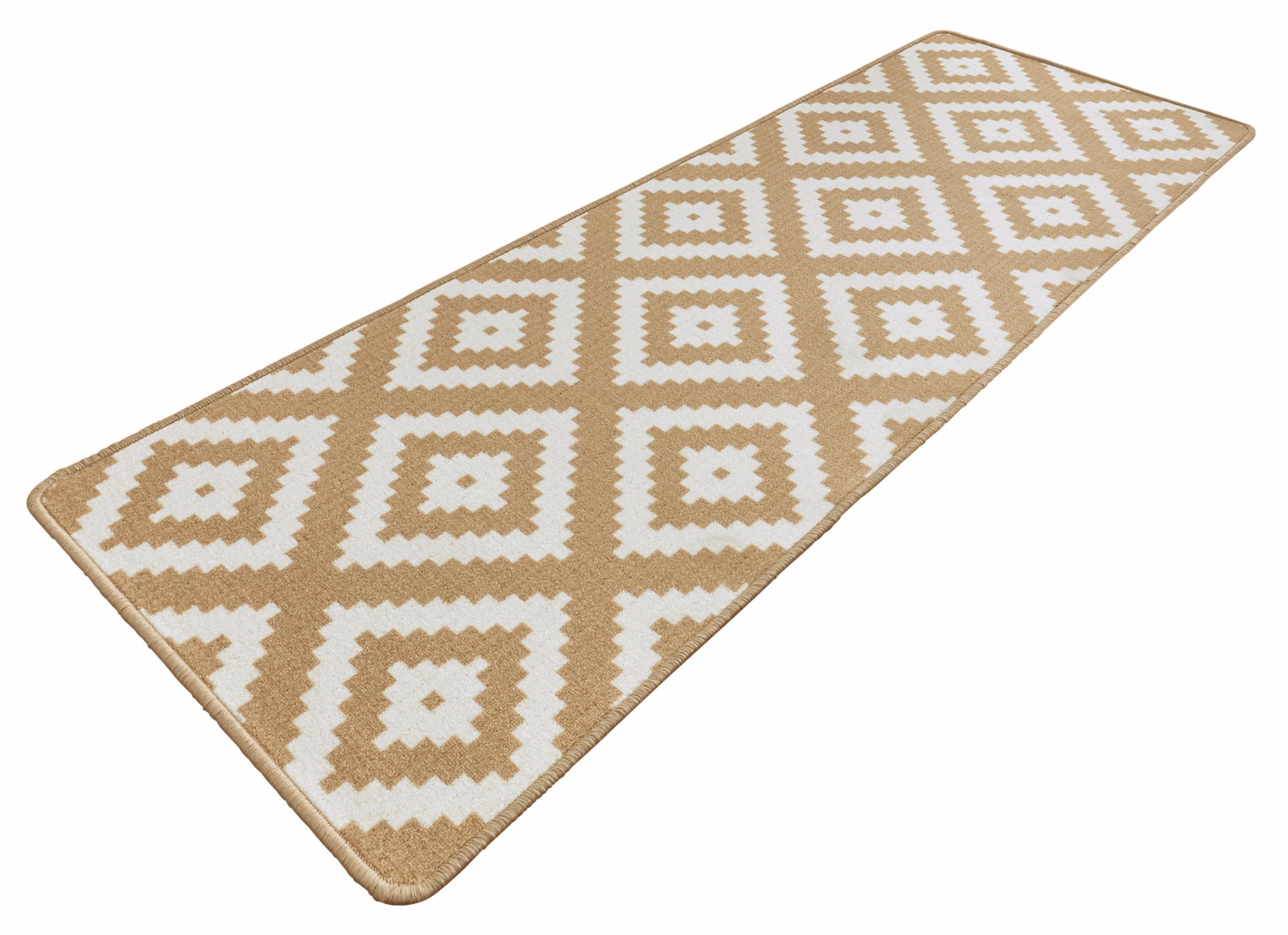 Image of HANSE Home Läufer »Raute«, rechteckig, 9 mm Höhe, Rauten Muster, Ringsum kegettelt, Velours Haptik, Wohnzimmer, Schlafzimmer, Arbeitszimmer, Robust, Pflegeleicht bei Ackermann Versand Schweiz