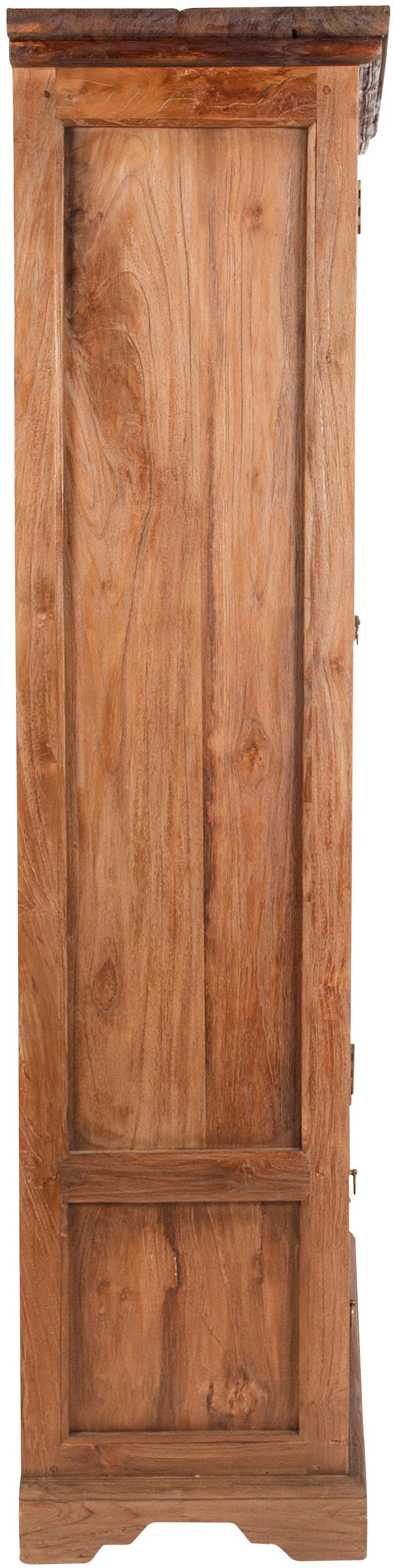 SIT Vitrine »Tartu aus recyceltem Teakholz mit 2 Türen & 3 Schubladen« Massivholz Vitrine mit Glastüren & vielseitigem Stauraum