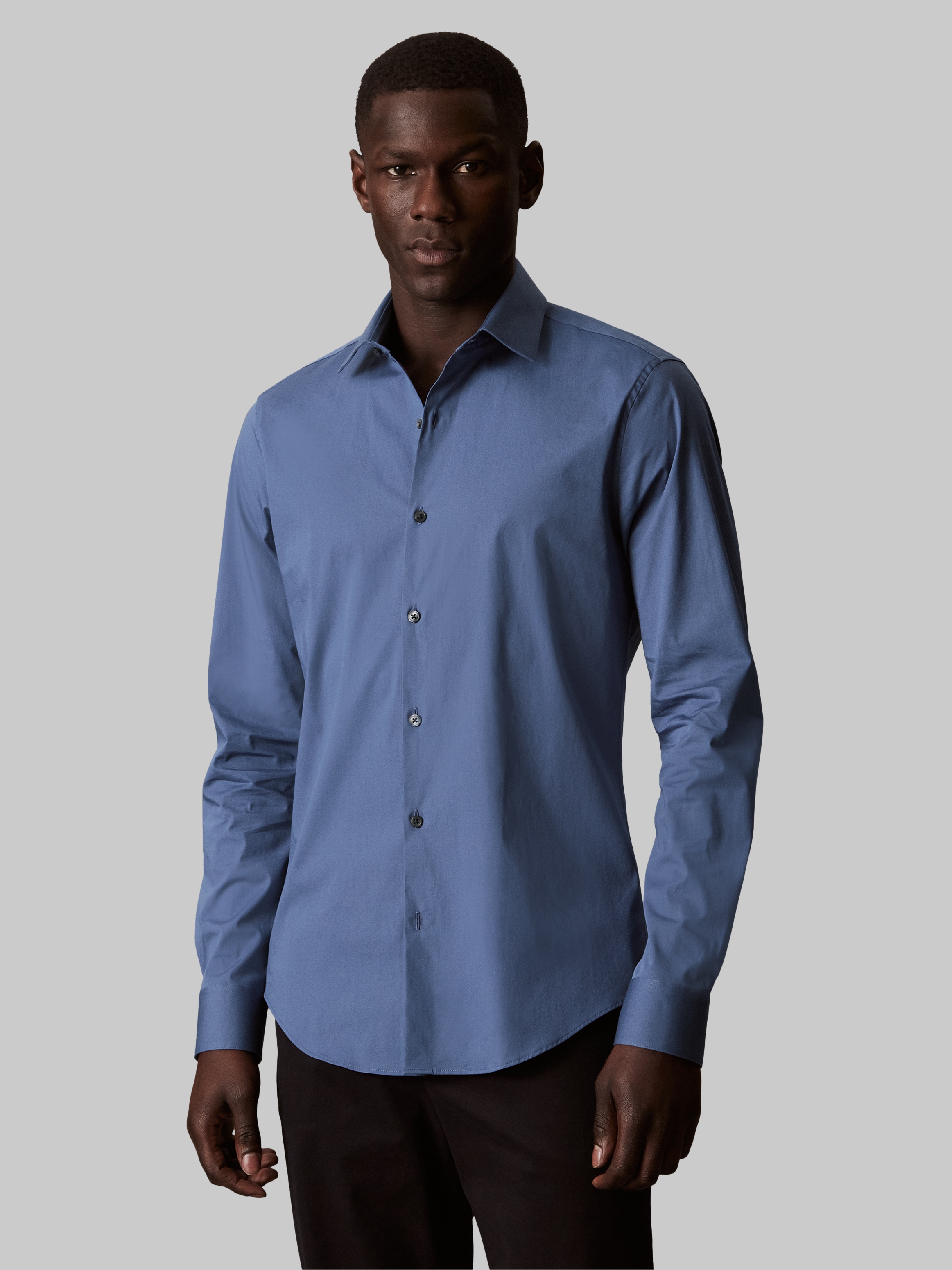 Image of Calvin Klein Jeans Businesshemd "SLIM ESSENTIALS POPLIN STR SLD" Hemdkragen, slim fit