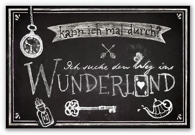 Image of Wall-Art Wandbild »Ich suche den Weg ins Wunderland«, in 3 Grössen bei Ackermann Versand Schweiz