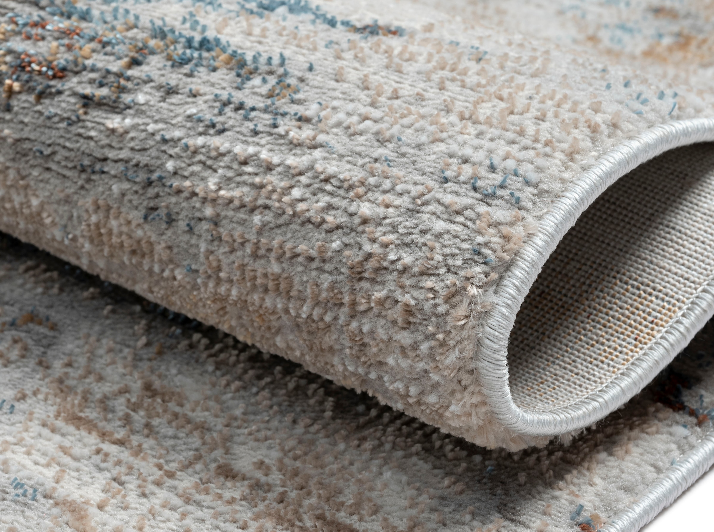 Myflair Möbel & Accessoires Teppich »Esme 1« rechteckig 8 mm Höhe Kurzflor, Vintage Look, besonders weich durch Microfaser