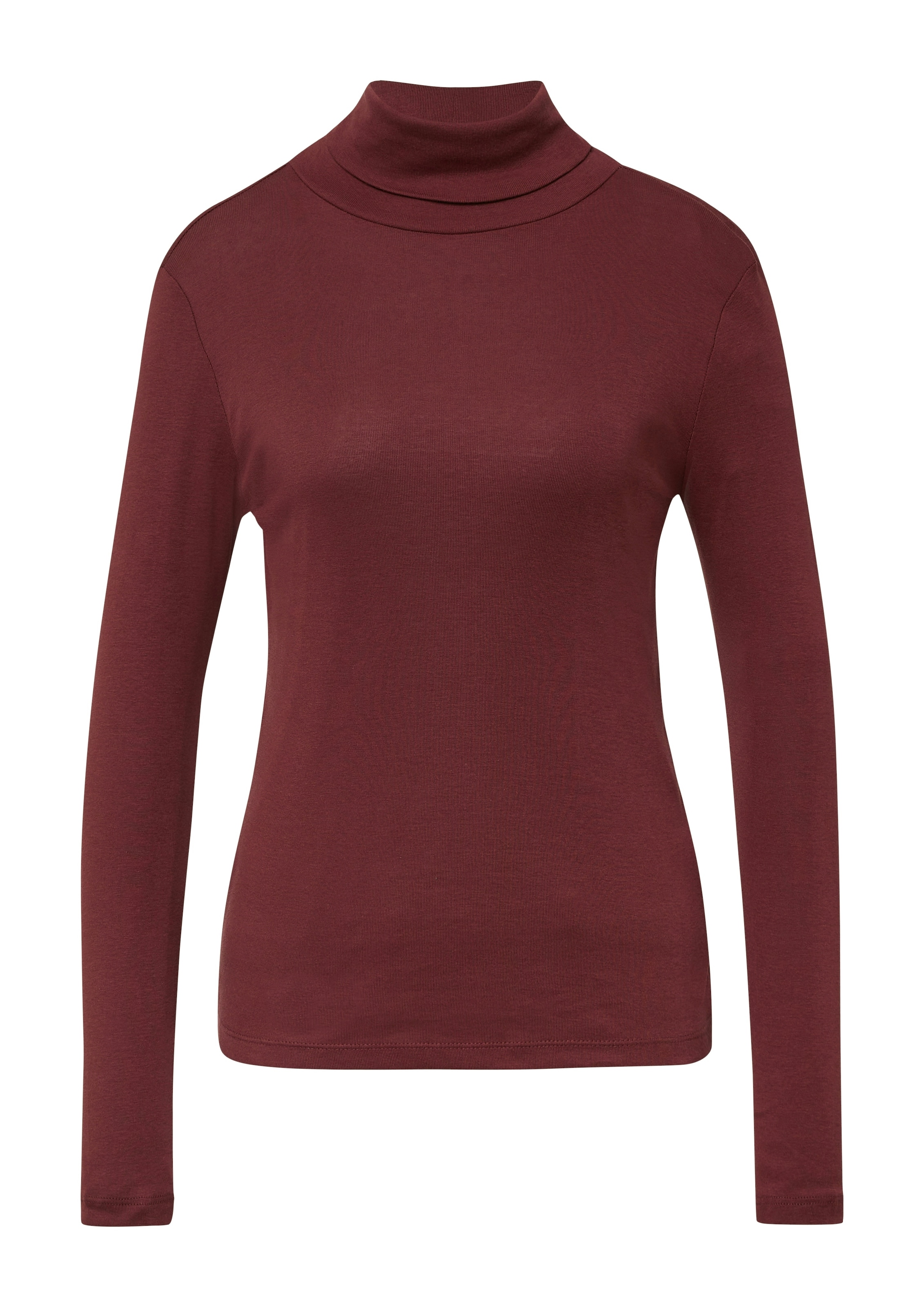 s.Oliver T-shirt à col roulé en coupe slim, manches longues