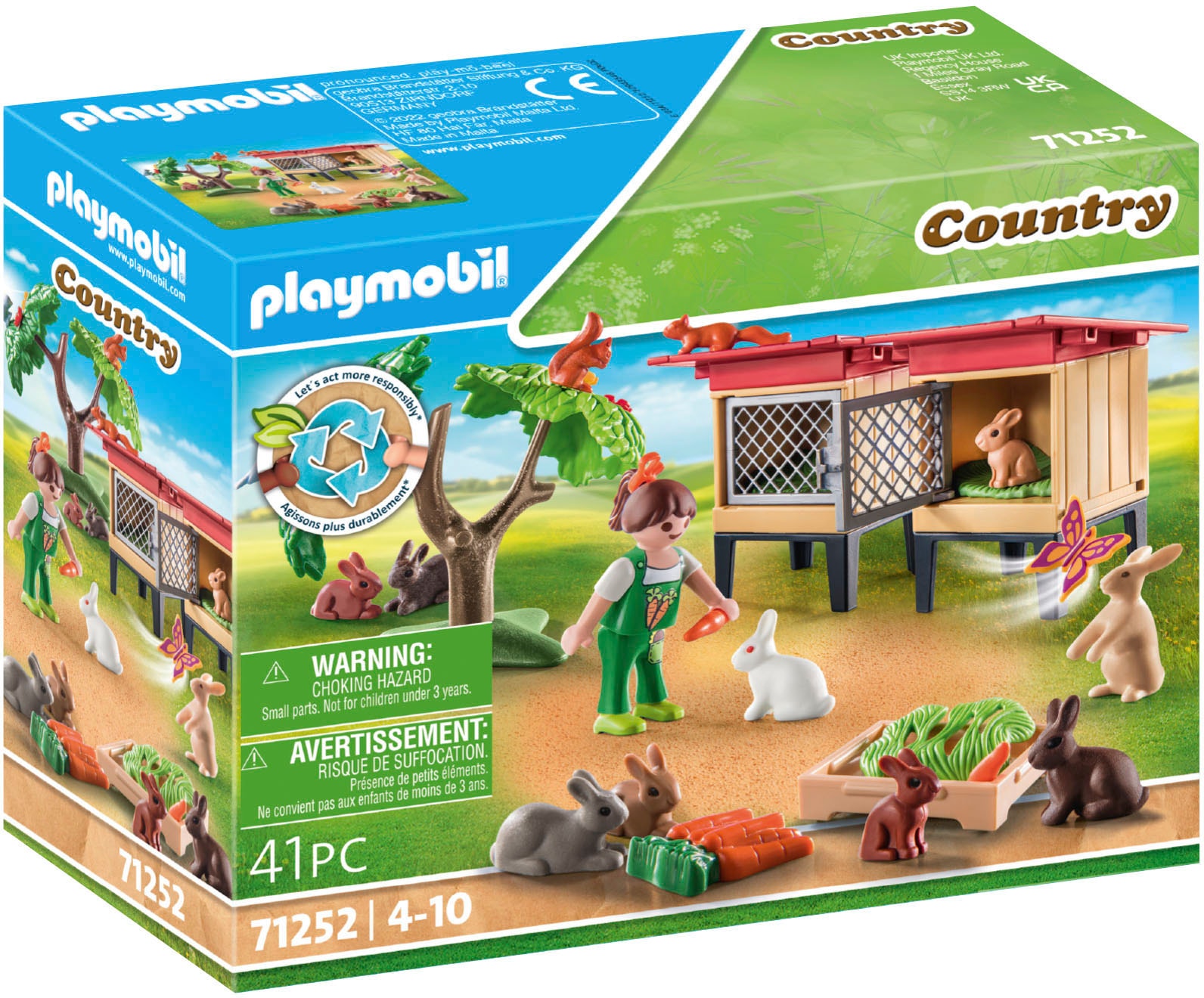 Konstruktions-Spielset »Kaninchenstall (71252), Country«, teilweise aus recyceltem...