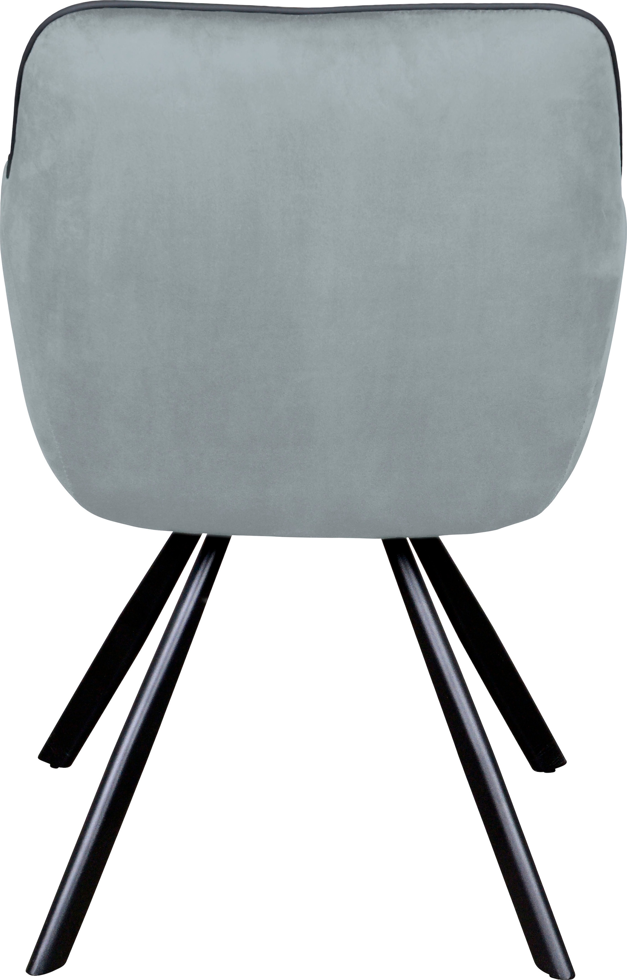 Kayoom Polsterstuhl »Stuhl Eann 125, Stuhl im Retro-Design, edles Design«, 1 St., stilvoll, pflegeleicht, samtweicher Stoffbezug, edles Design