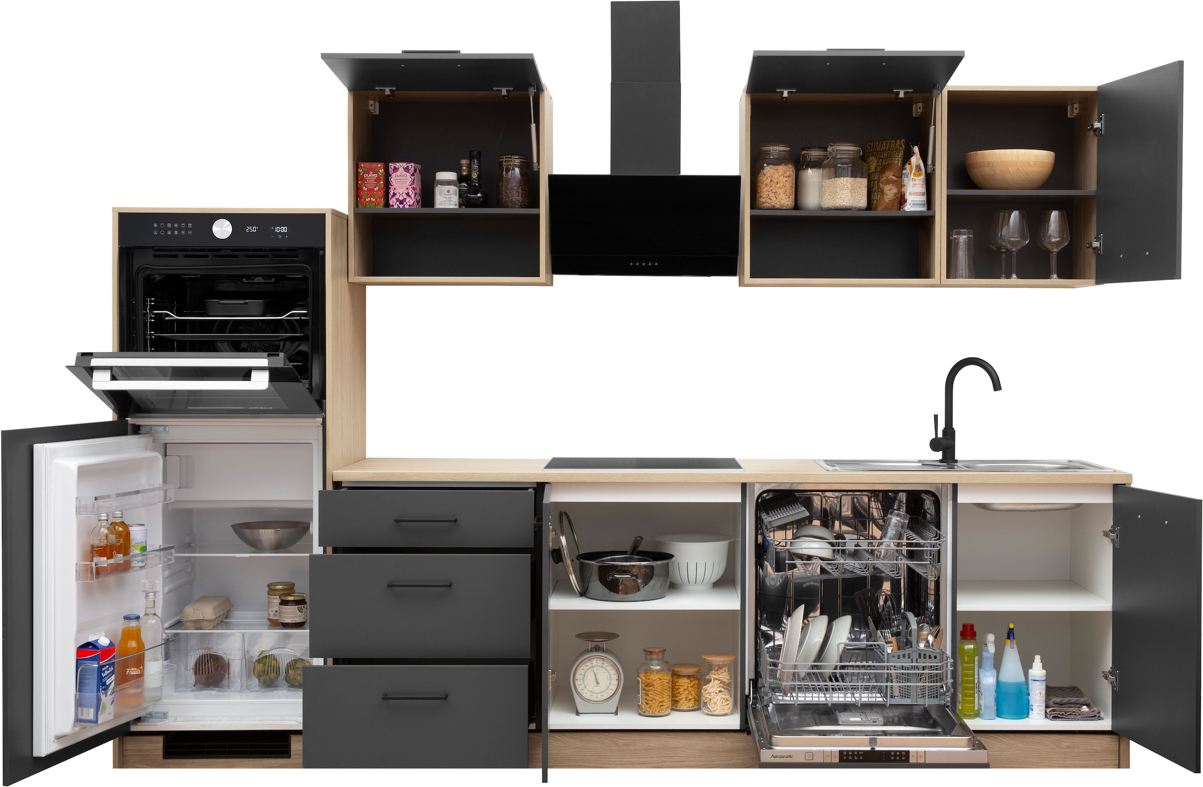 KOCHSTATION Armoire basse »Kolari« 1 cuis tlg. Masse (B/T/H): 60,1 x 60 x 88 cm