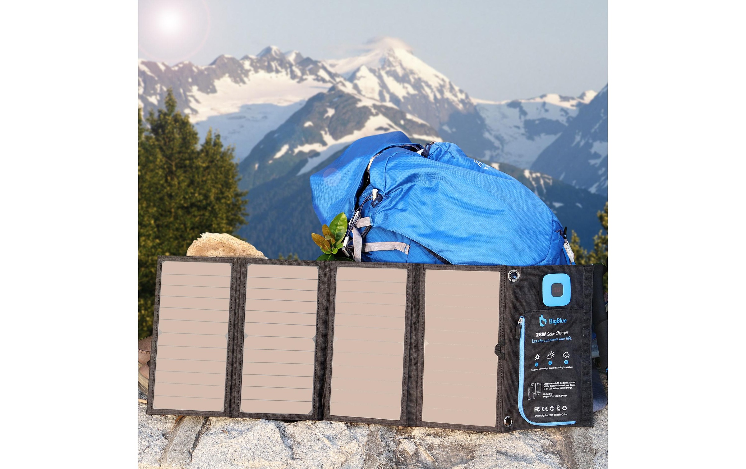 Solarladegerät »BigBlue Solar B401E 28 W USB«