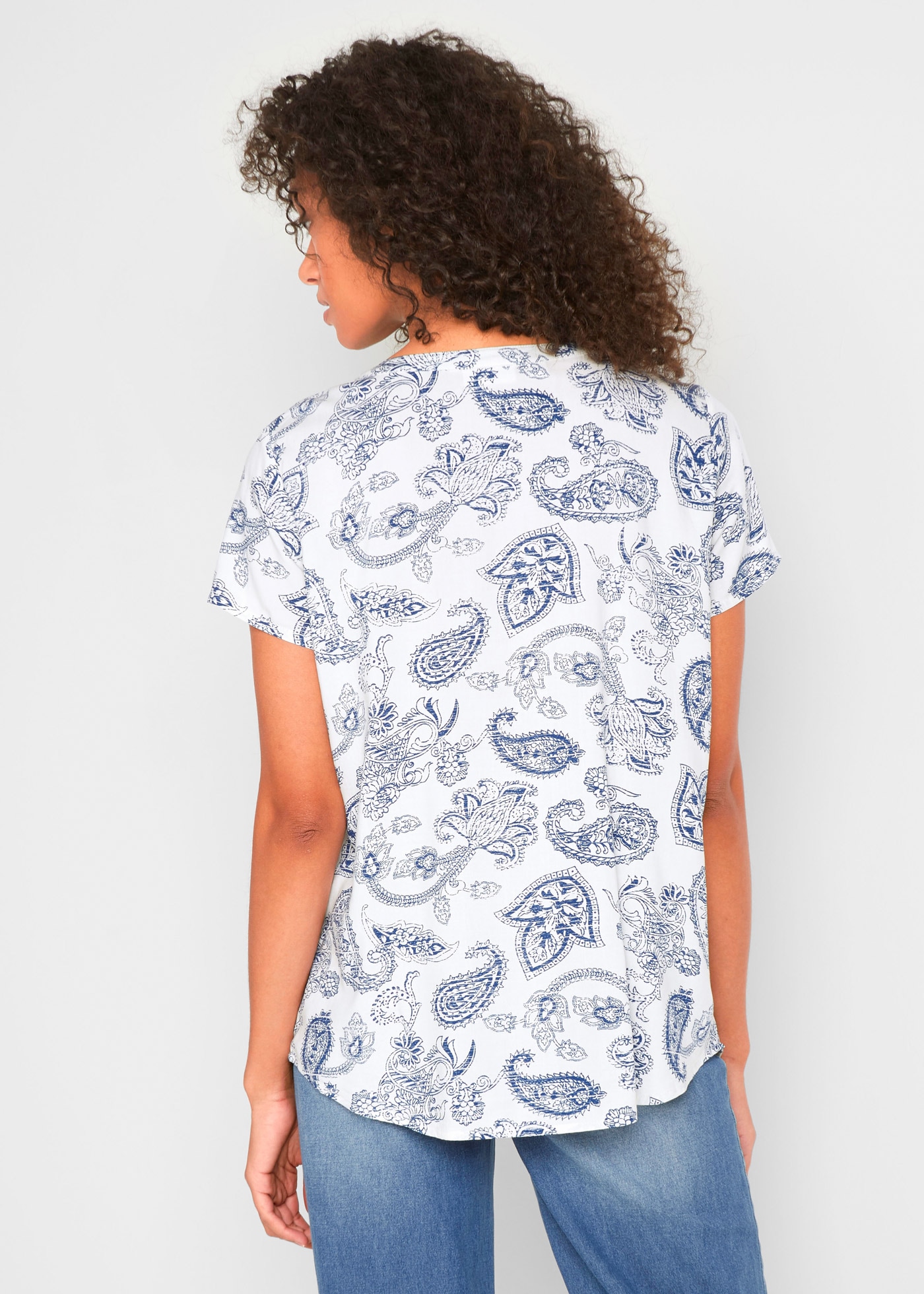 bonprix Kurzarmbluse