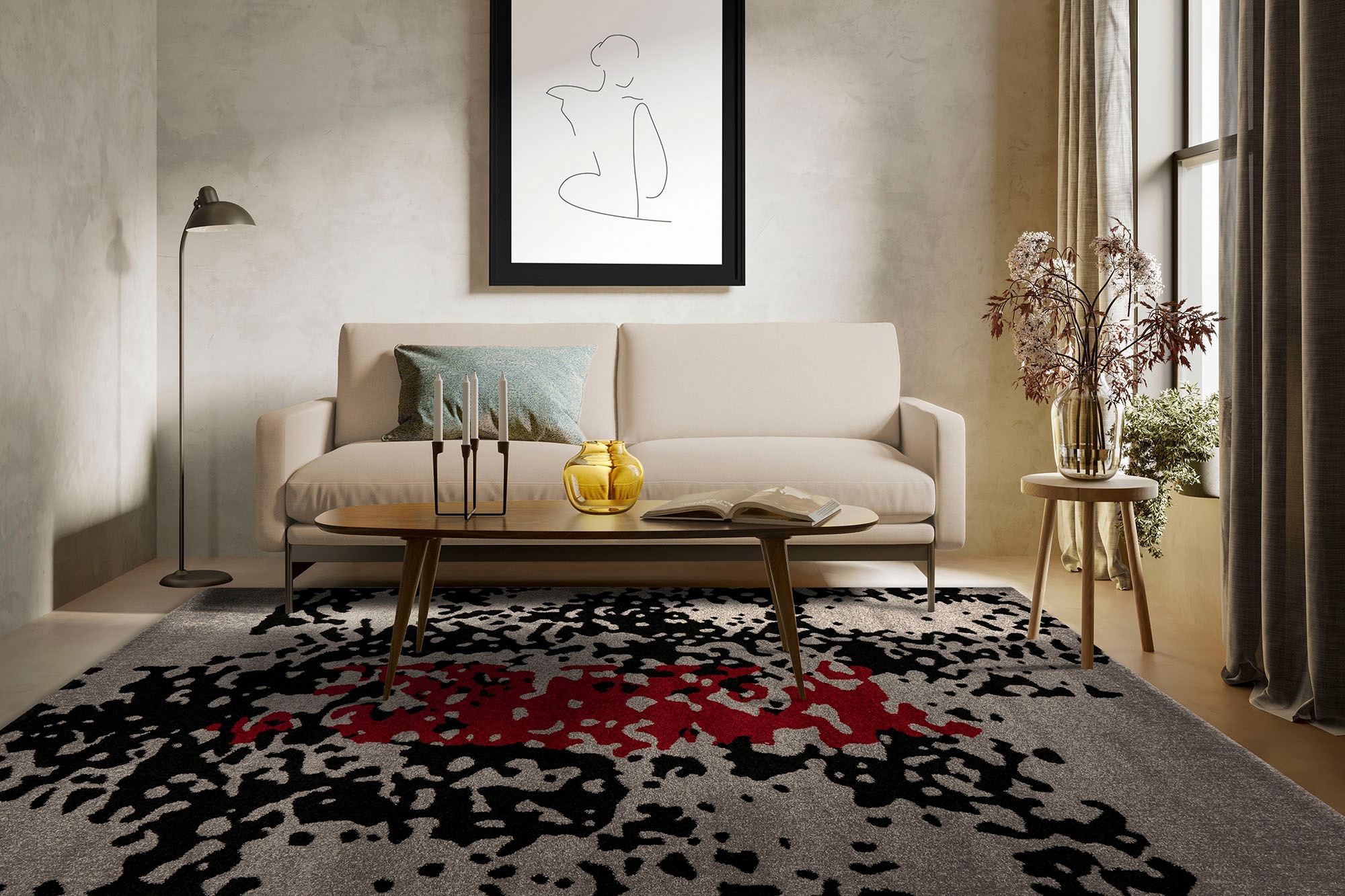 Arte Espina Teppich »Naila 300«, rechteckig, 11 mm Höhe